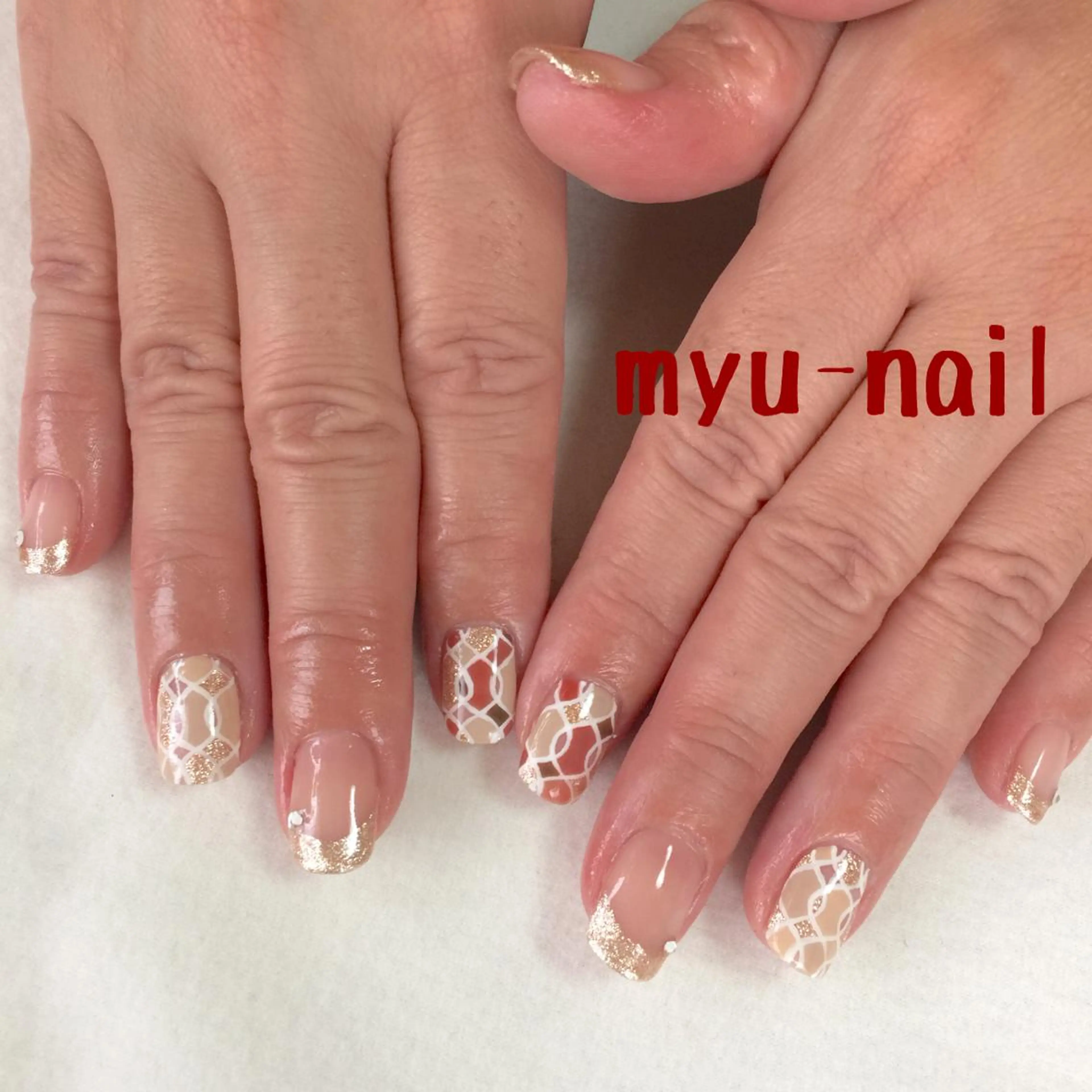 ネイル 持ち込み ハンドネイル ホームサロン myu-nailのネイルデザイン