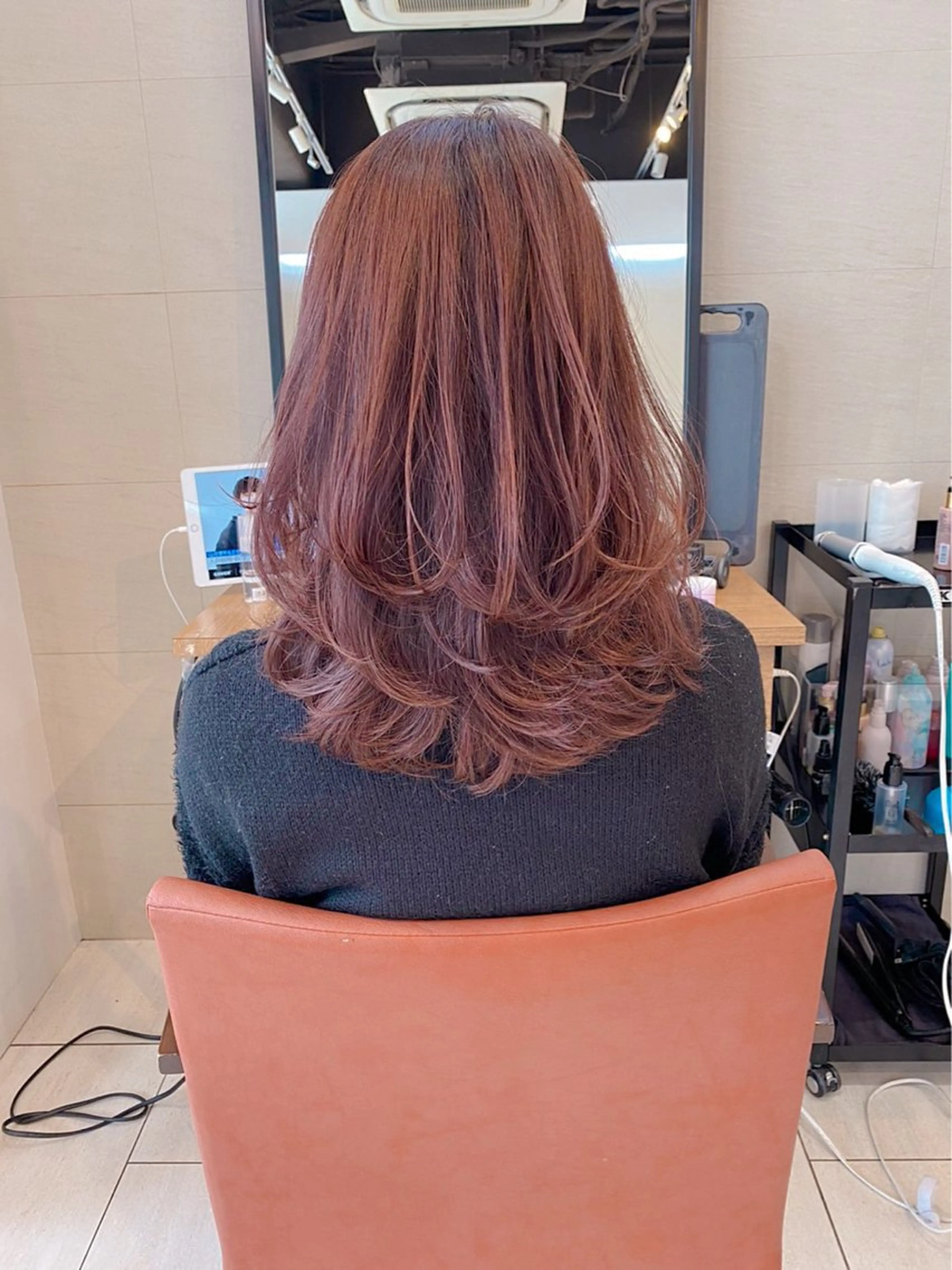 ロング レイヤーカット ロング ボブ/ミディアム 親しみやすさ/さくらのヘアスタイル