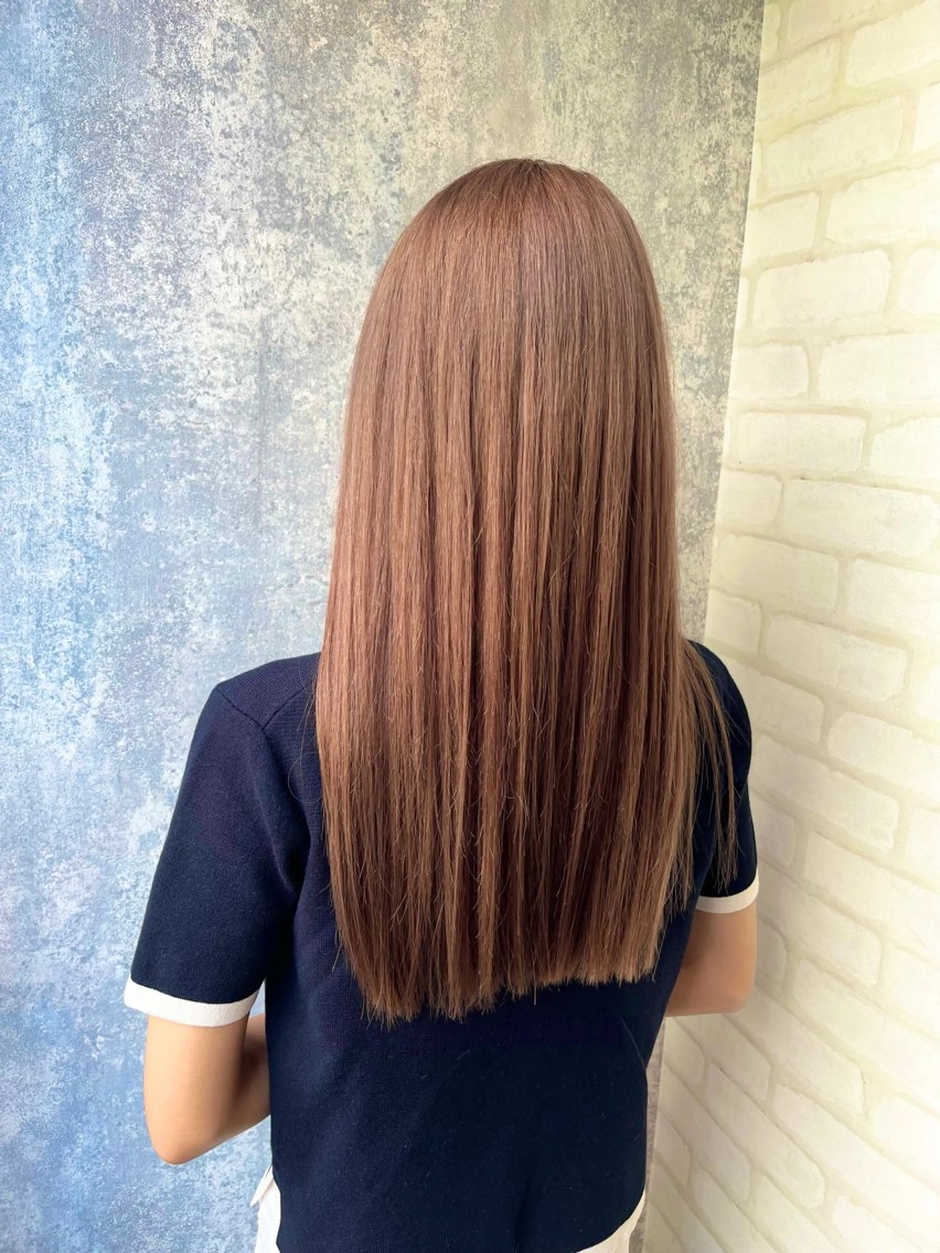 ロング カラー ベージュカラー ピンクカラー ヘアカラー トリートメント 詩乃 暖色系🎀レイヤーのヘアスタイル