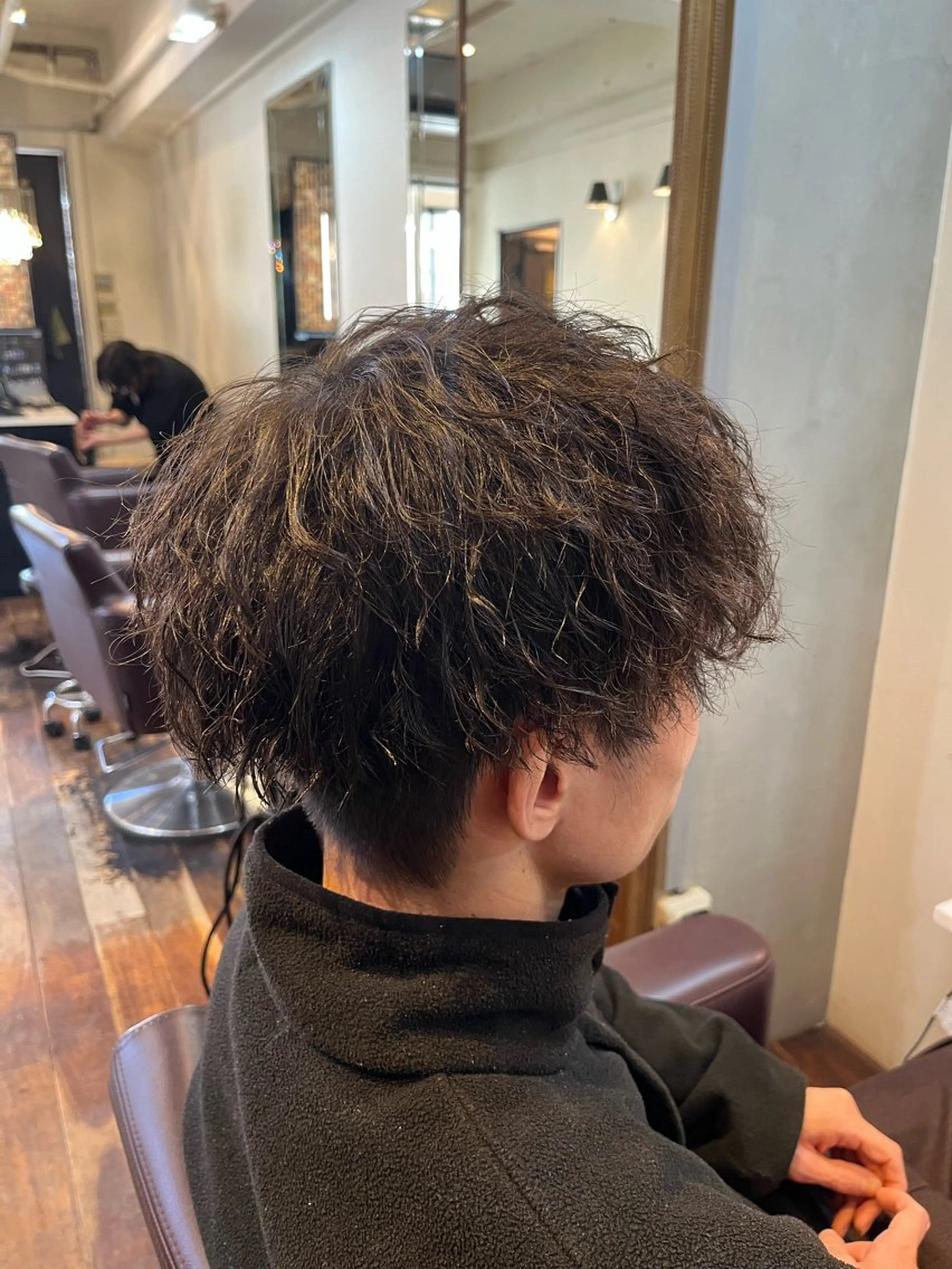 メンズカット＋ニュアンスパーマ(前処理TR付き)の写真