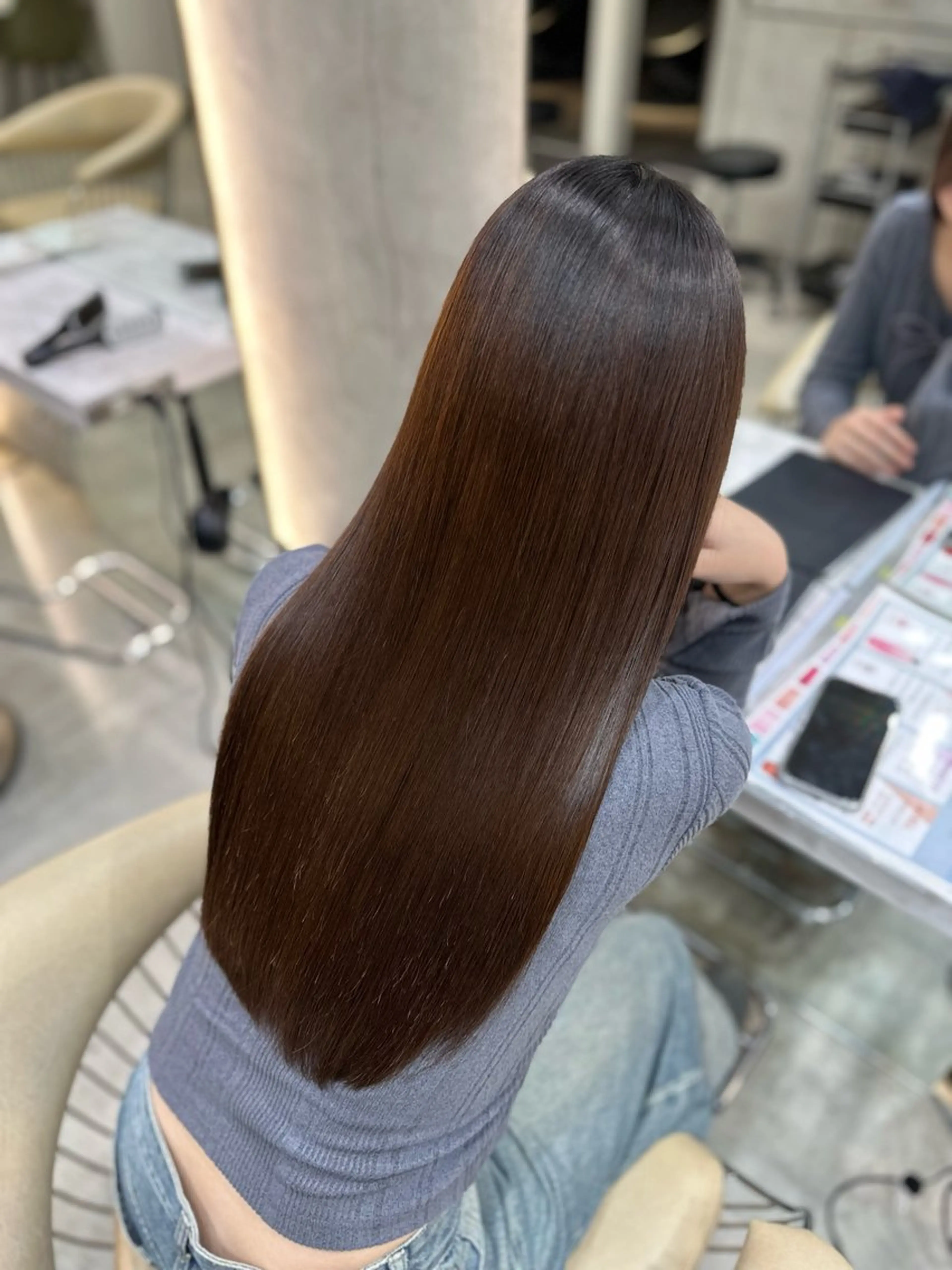 ロング トリートメント 縮毛矯正 トリートメント 【lond】🩶 Marinのヘアスタイル