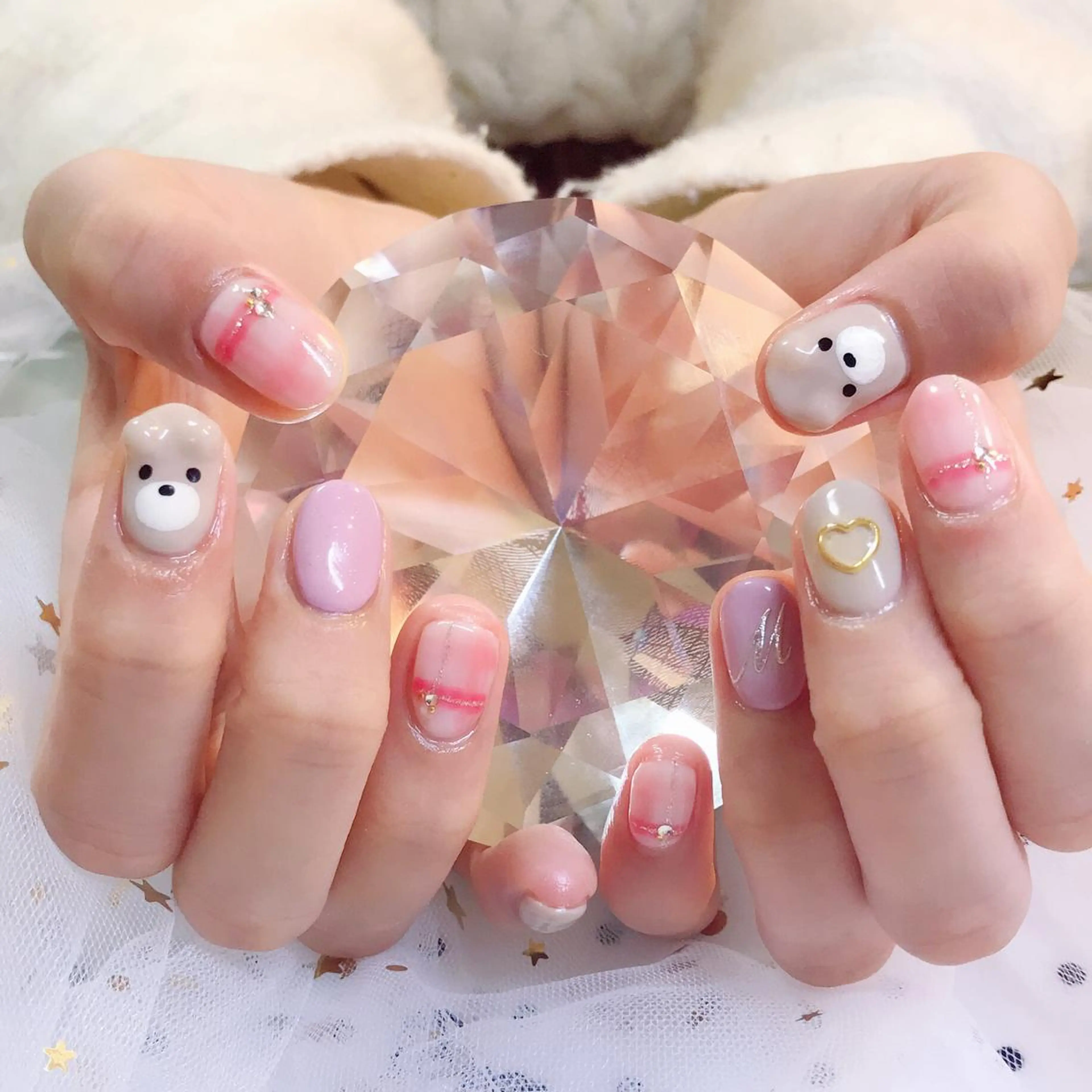 カラー ネイル Q Free nailsのネイルデザイン
