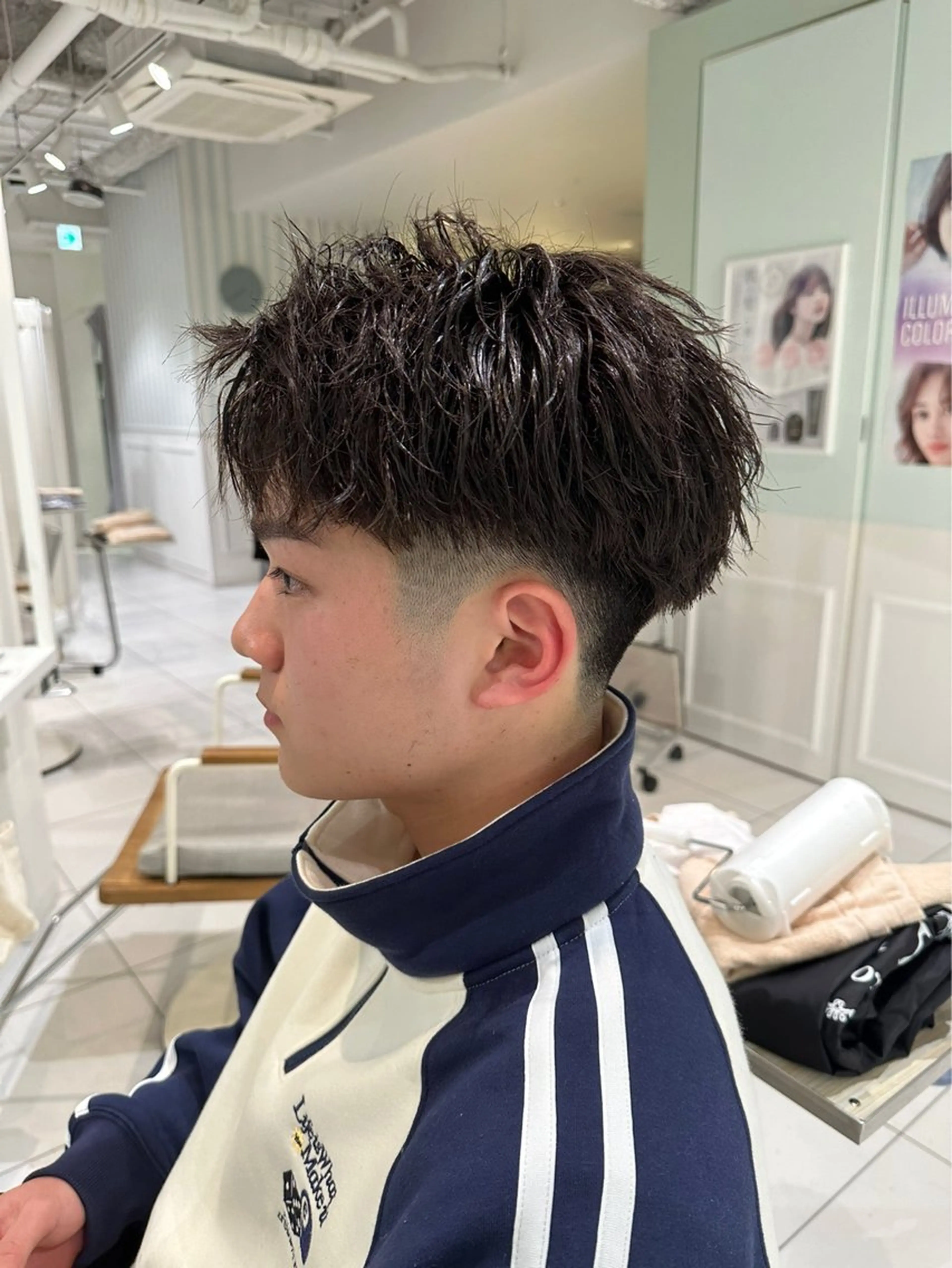 ショート パーマ メンズ L’Aube ami所属・佐野 拓海のヘアスタイル