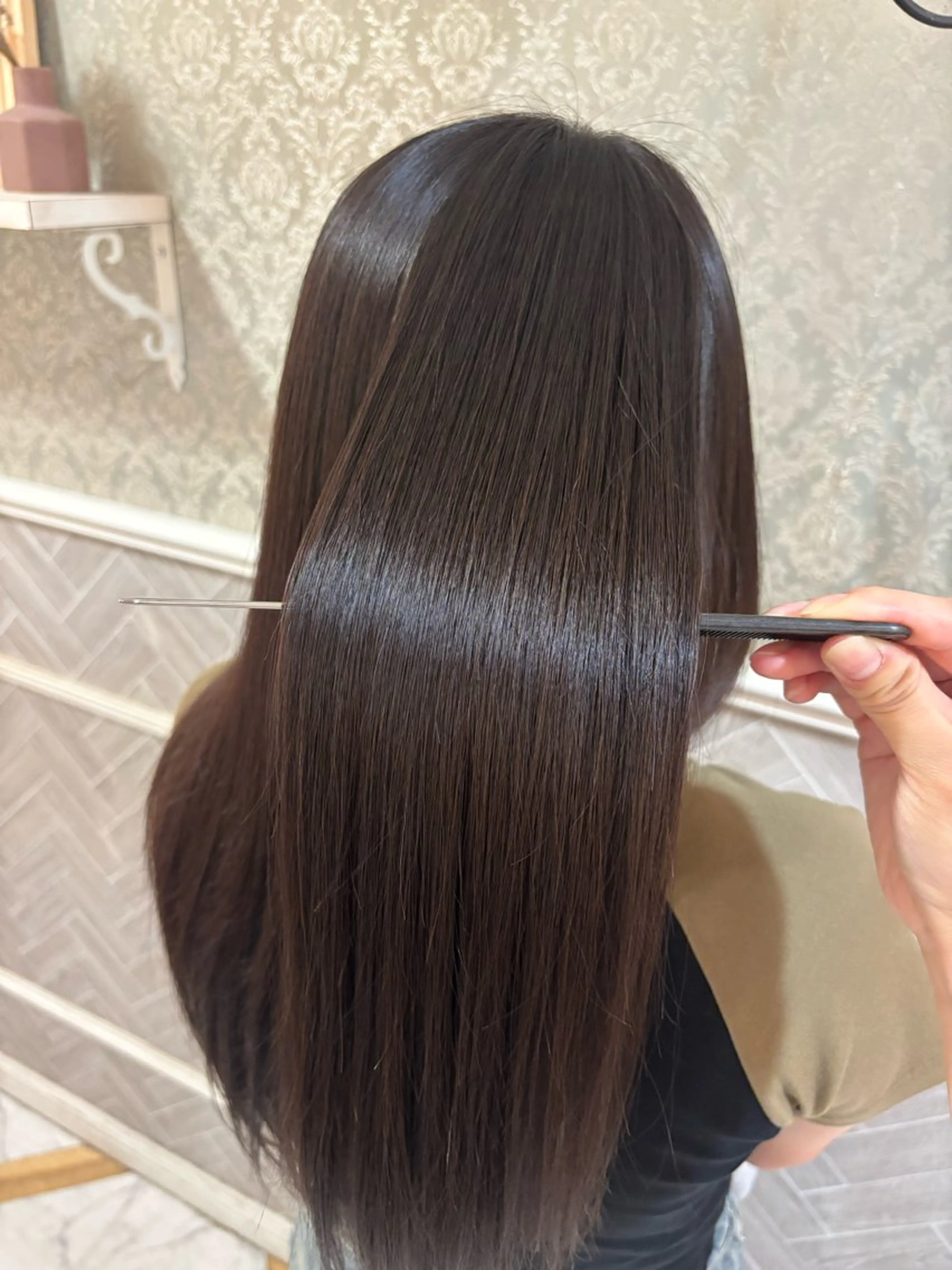 セミロング 透明感カラー/ボブ レイヤー/あいりのヘアスタイル