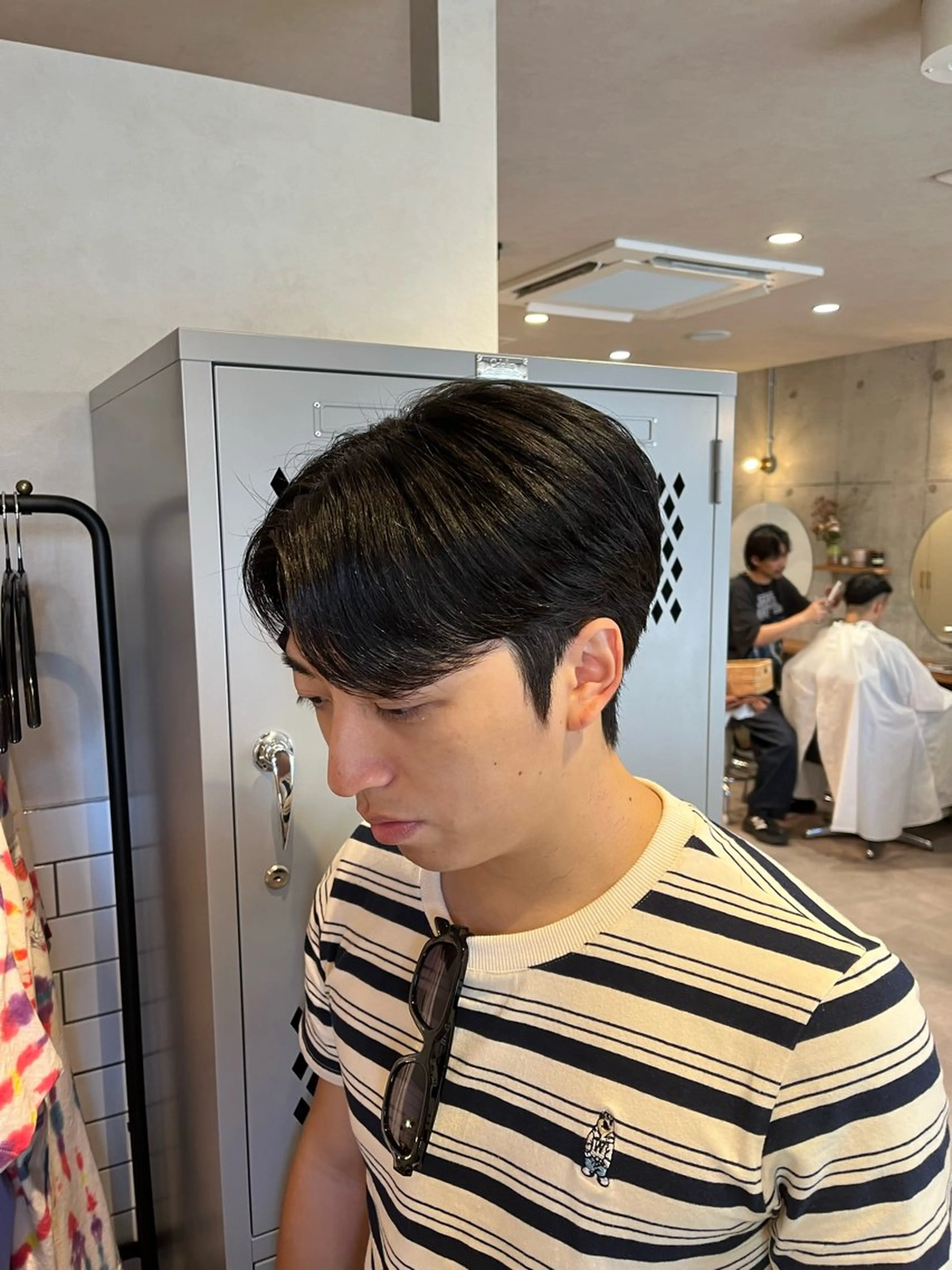 ショート メンズ ダウンパーマ メンズ韓国風 メンズパーマ 韓国風ヘア ショートヘア Lamp所属・🌀メンズパーマ🌀 🐏丸山祐宇🐏のヘアスタイル