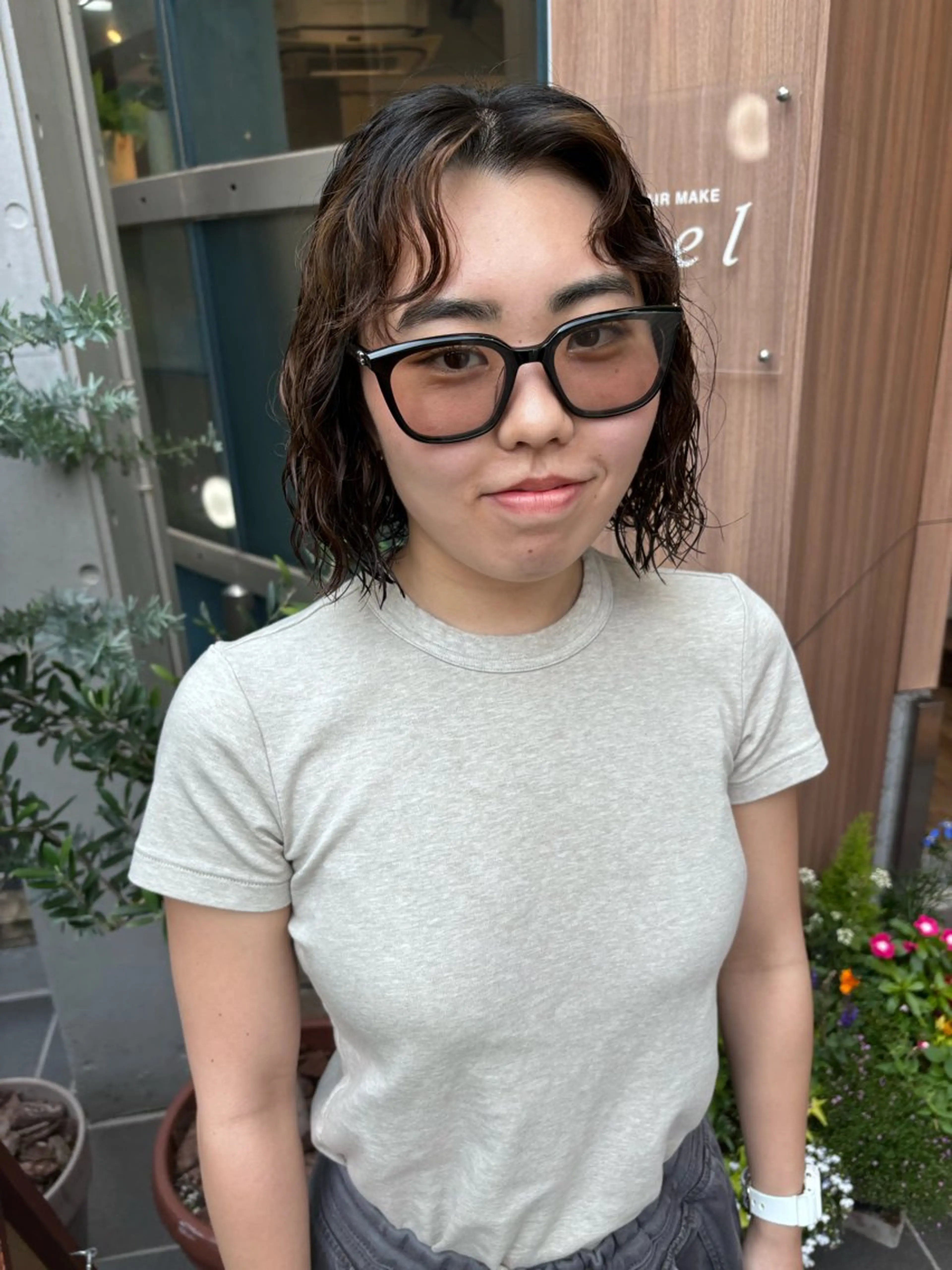 ショート パーマ カット パーマ しみず さくら🌸のヘアスタイル