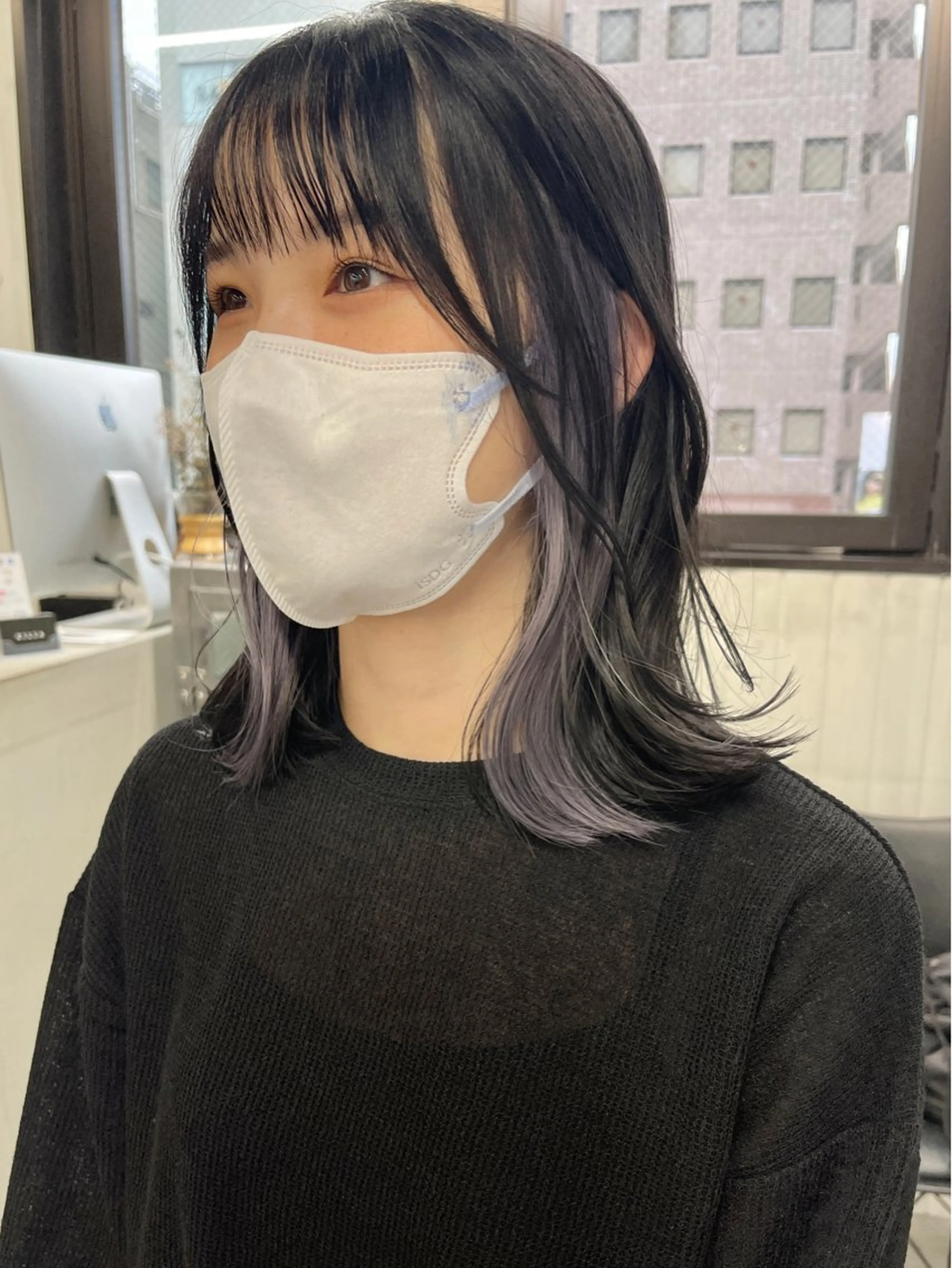 ミディアム カラー カット ヘアカラー トリートメント ブリーチダブルカラー 【koide】のヘアスタイル