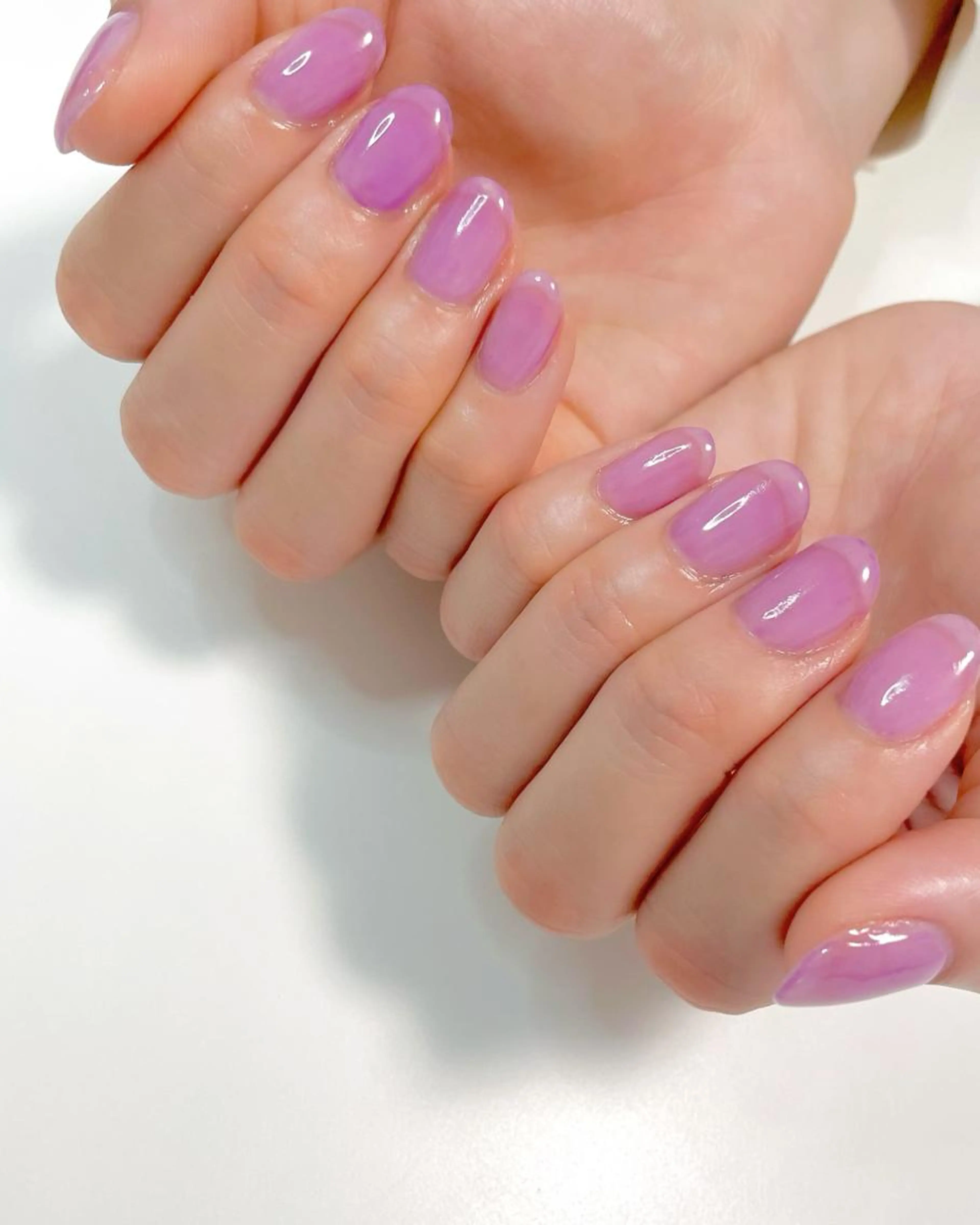 【オフ無し、当店のオフ有り】ワンカラージェルネイルの写真