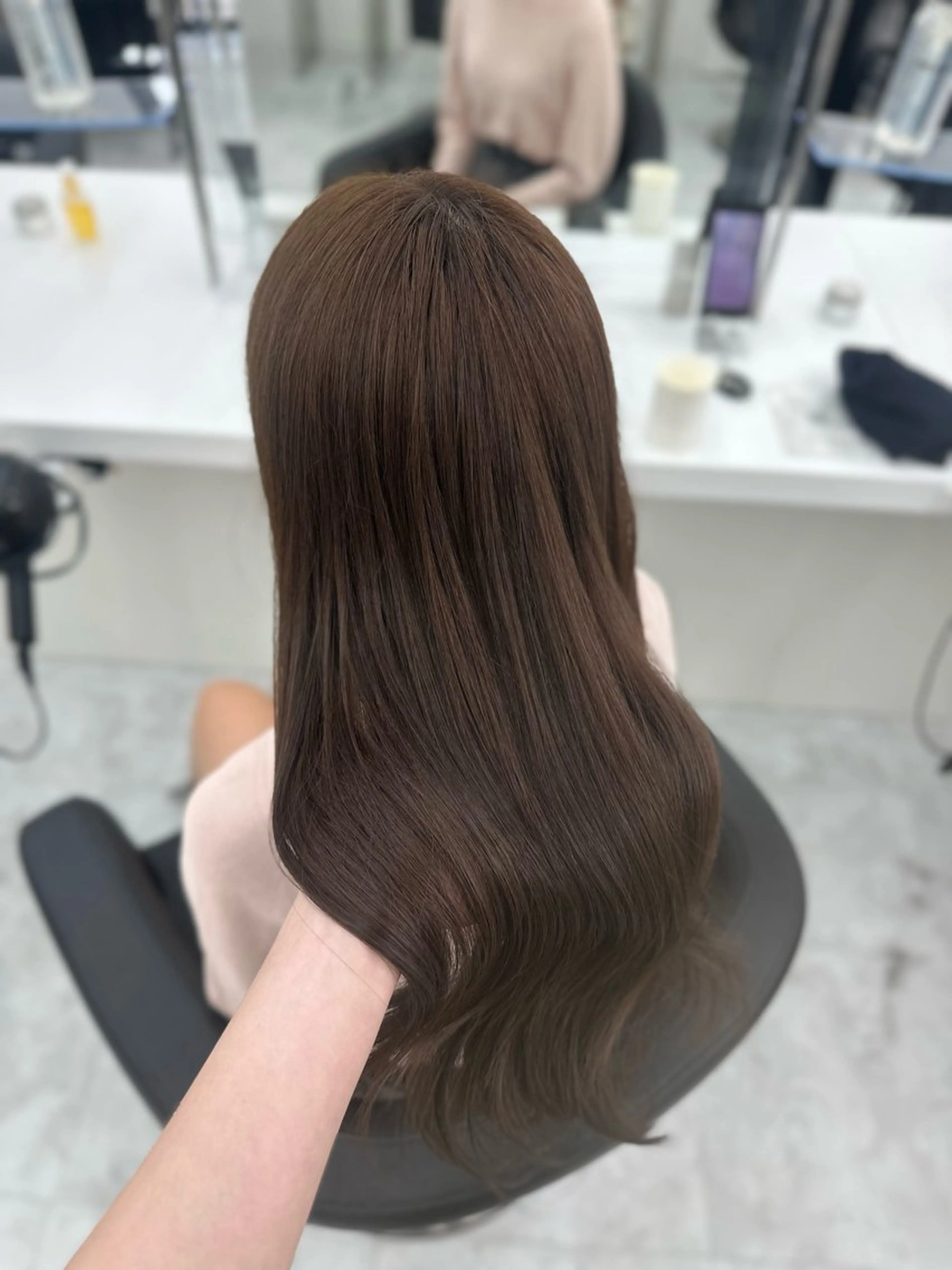 ロング カラー ヘアカラー トリートメント ヘッドスパ ヘアセット ガーリーstyle ❤︎misaki🏹のヘアスタイル