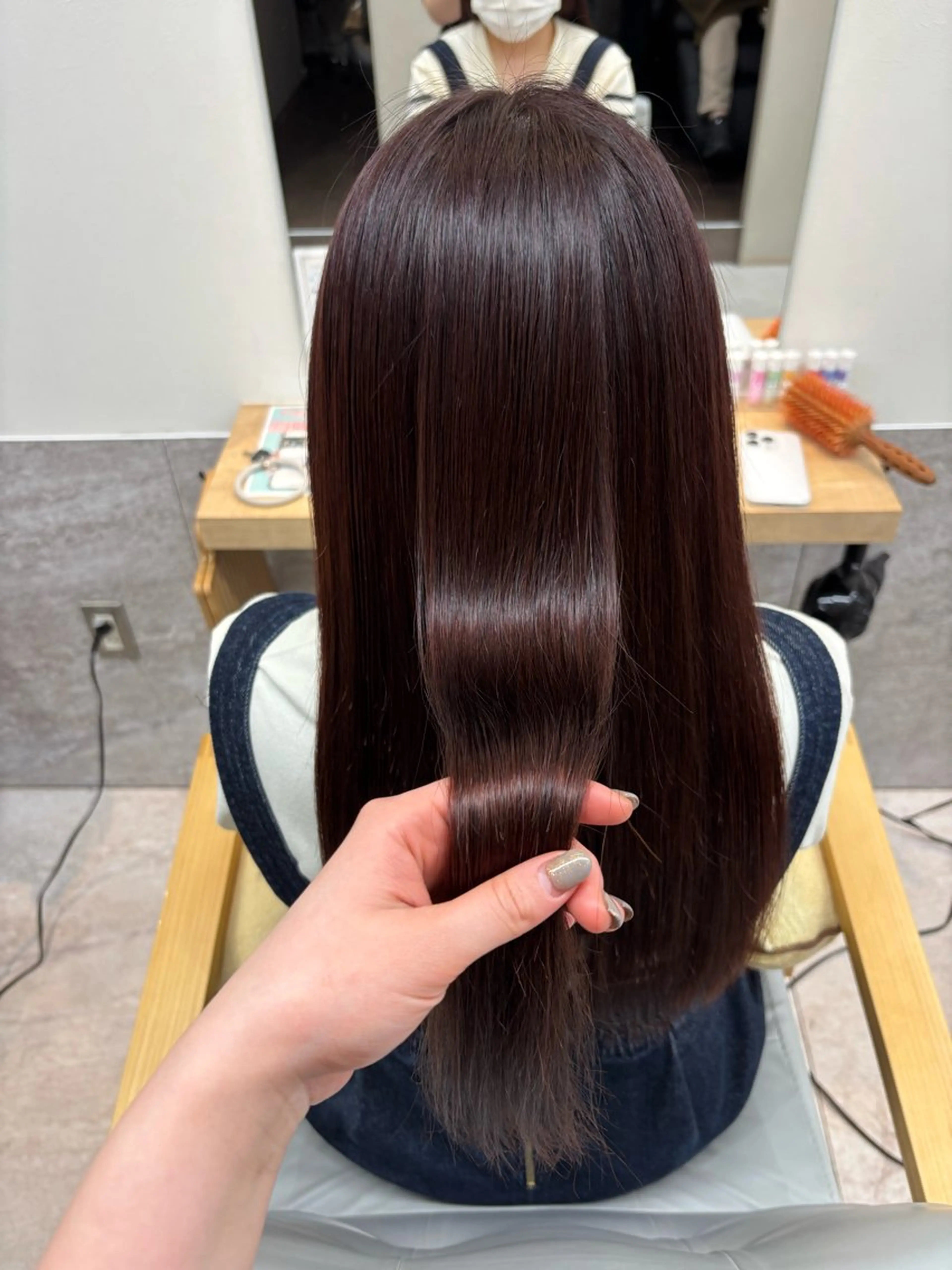 セミロング カラー 🍀あんず Nosh/博多のヘアスタイル