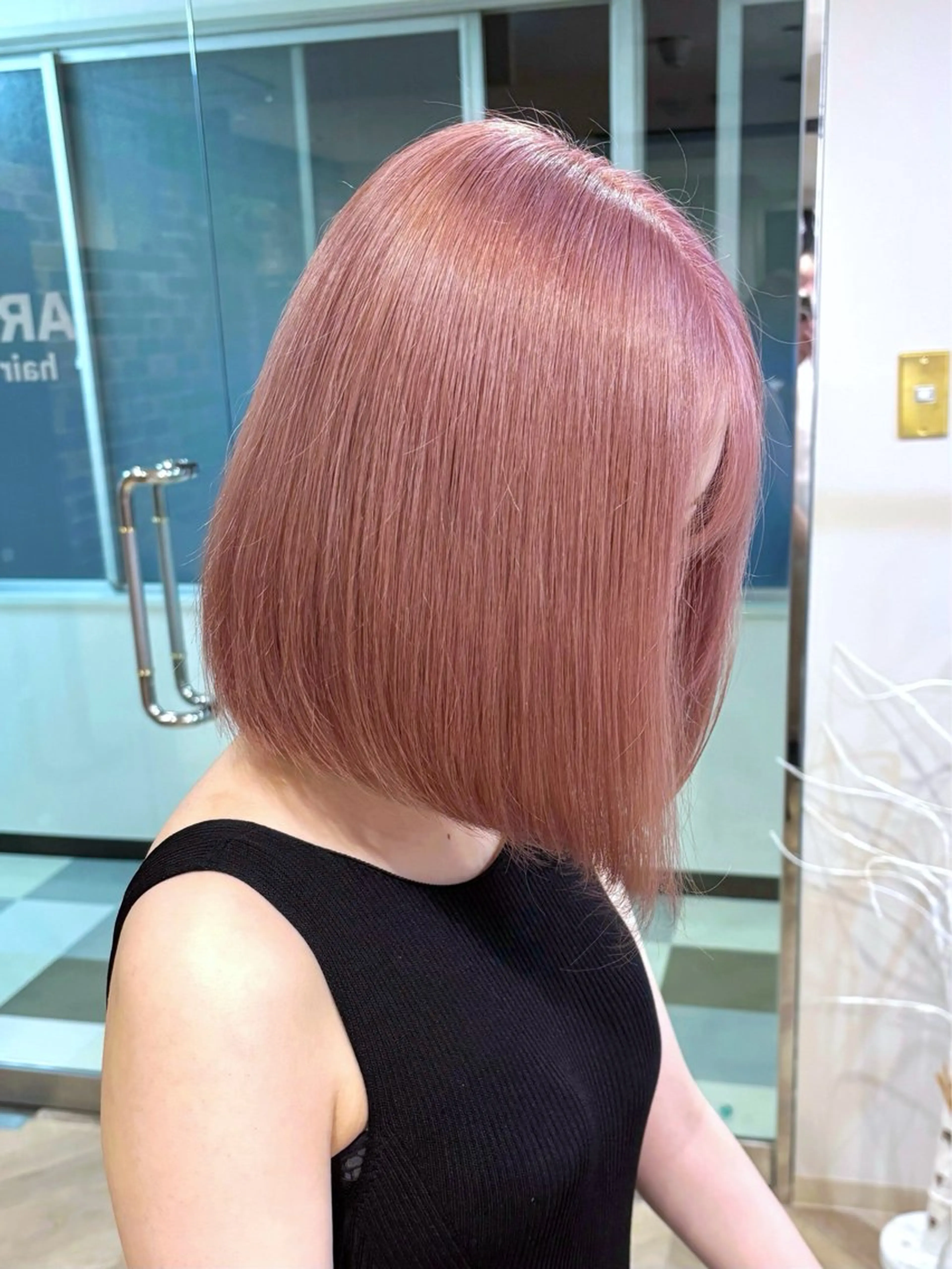 ミディアム ヘアカラー ブリーチ／ 髪質改善／ＲＹＯのヘアスタイル