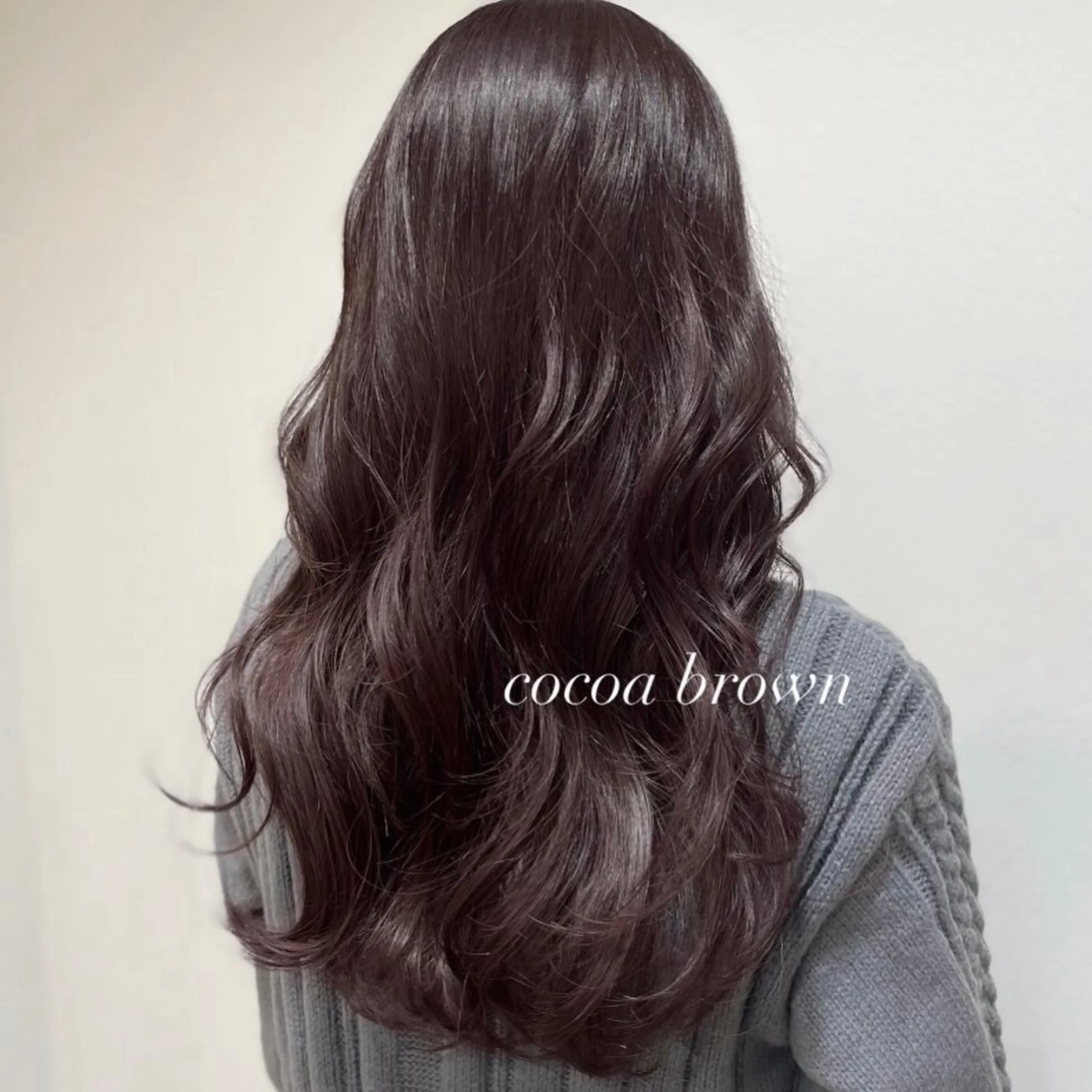 ロング カラー ブラウンカラー ココアブラウン 透明感カラー／ 艶感カラー／RAMUのヘアスタイル