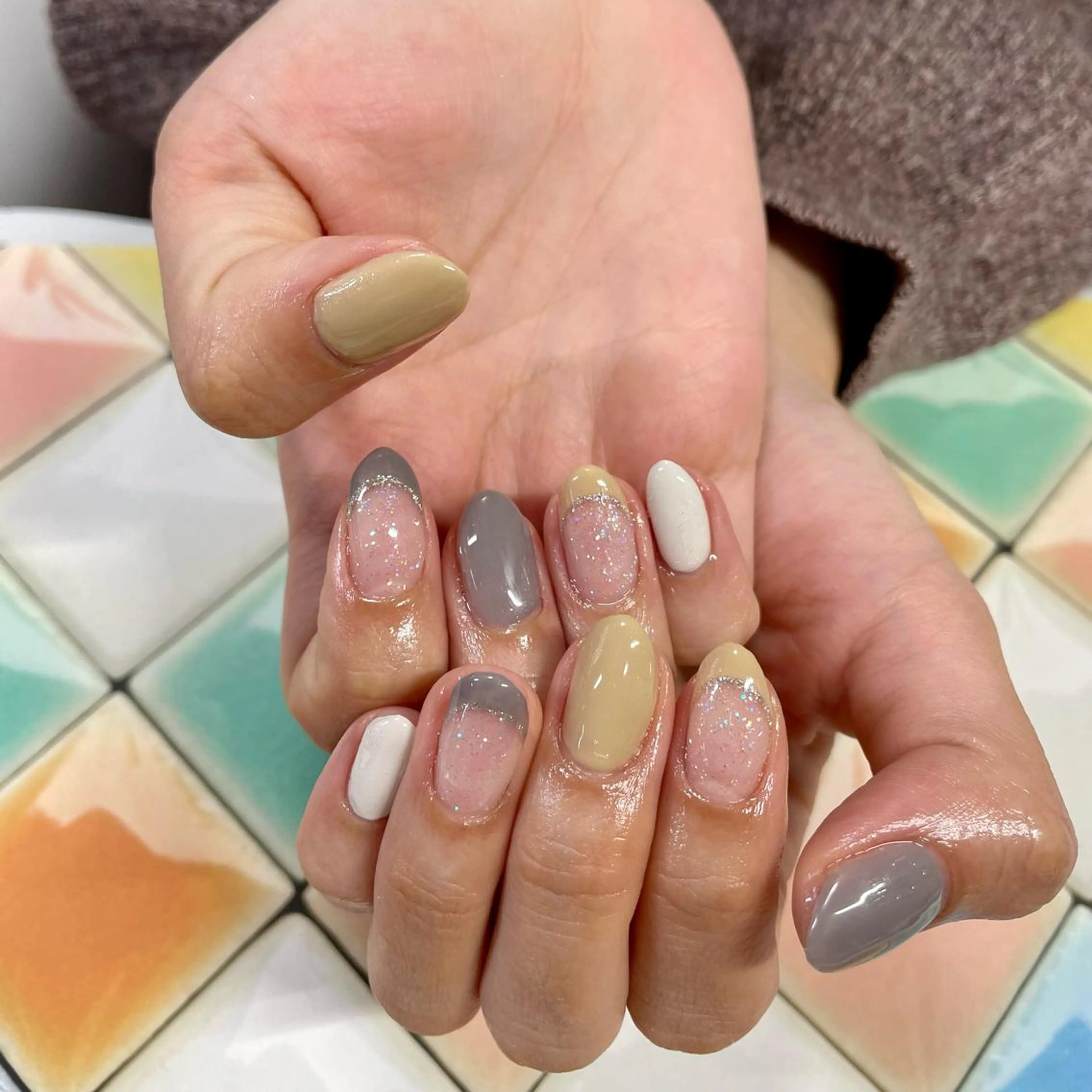 ネイル フレンチネイル 奥園 良恵のネイルデザイン