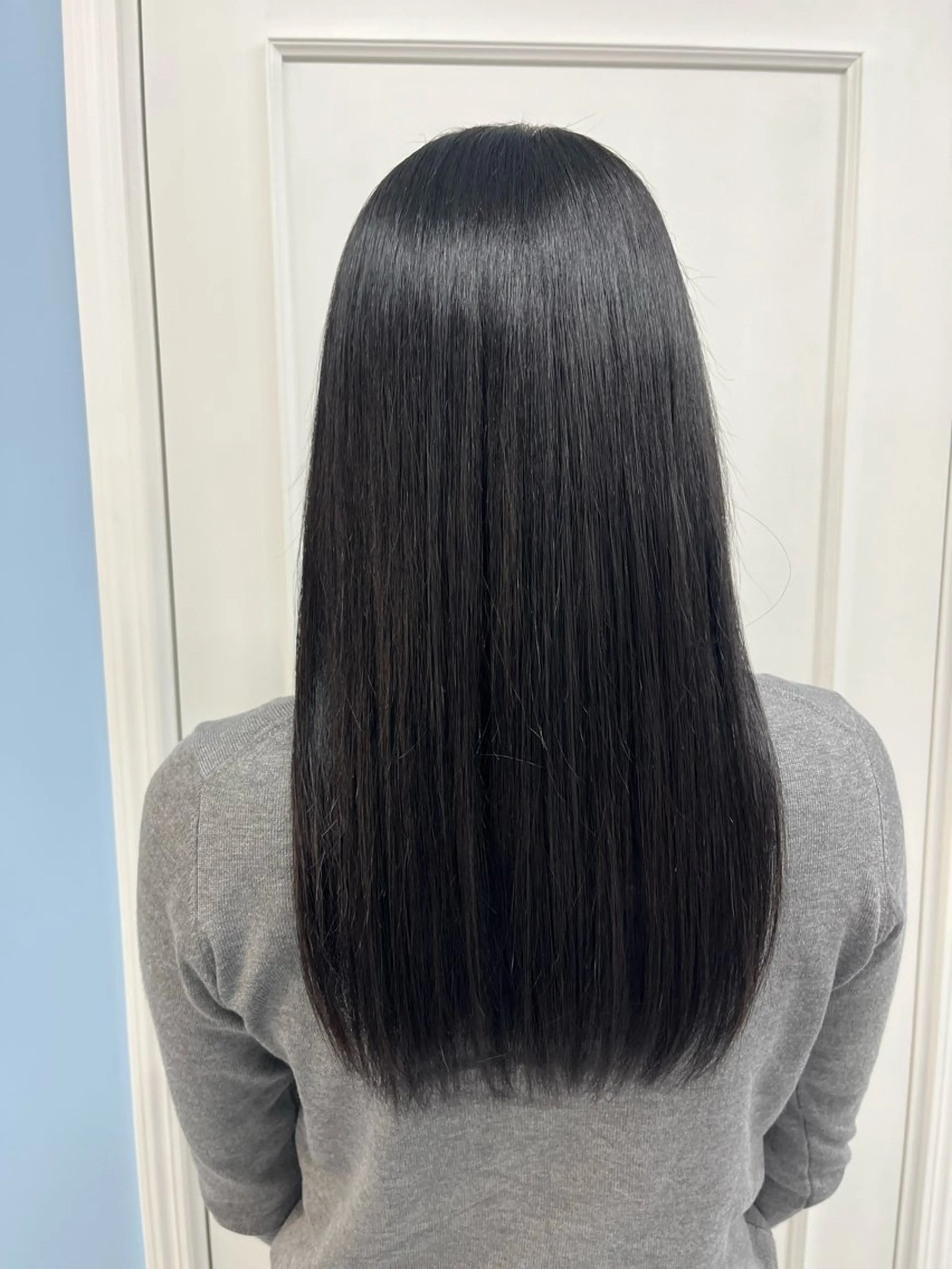 縮毛矯正ストレートの写真