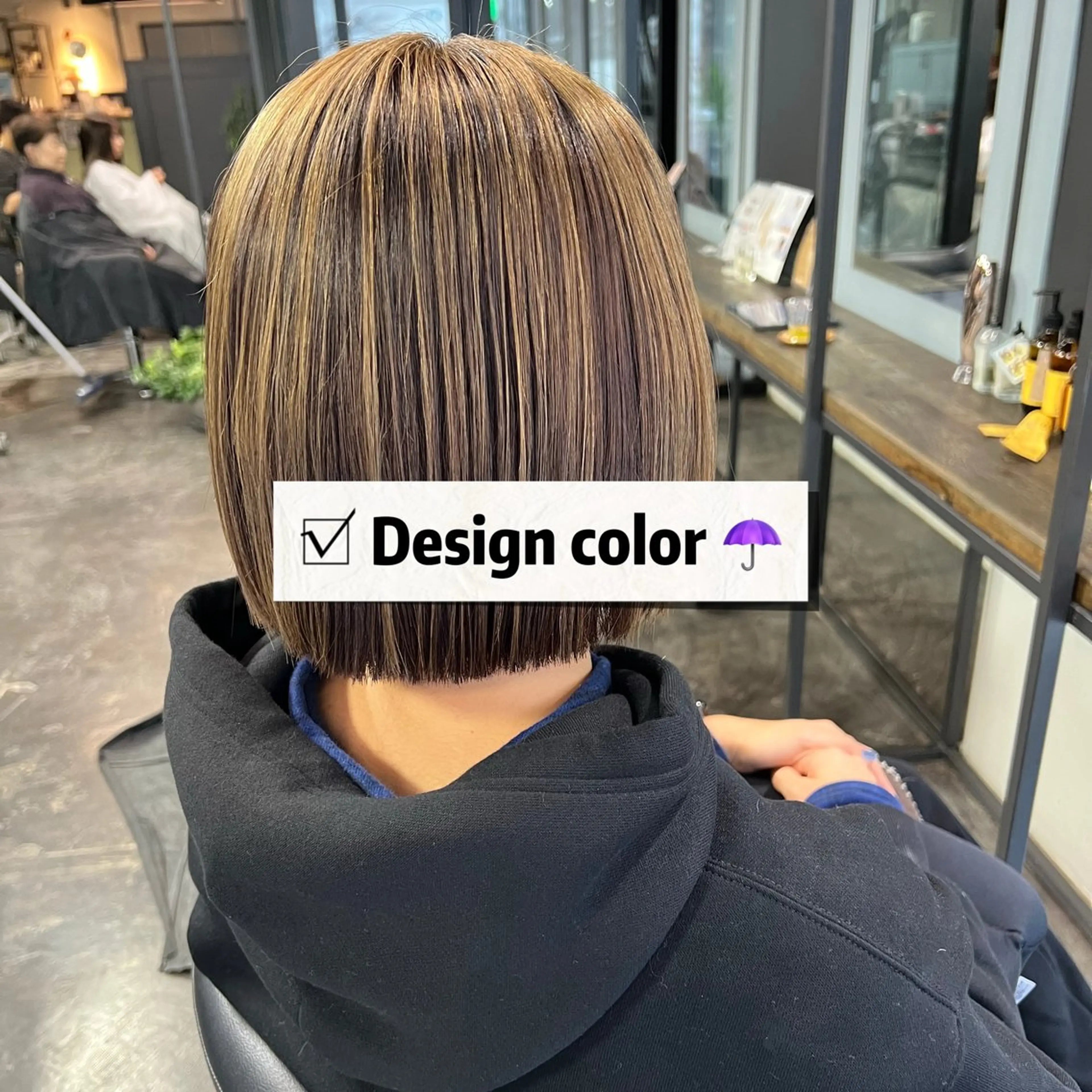 ミディアム カラー ヘアカラー 💘 艶モテ/丁寧 カット💘rina.のヘアスタイル