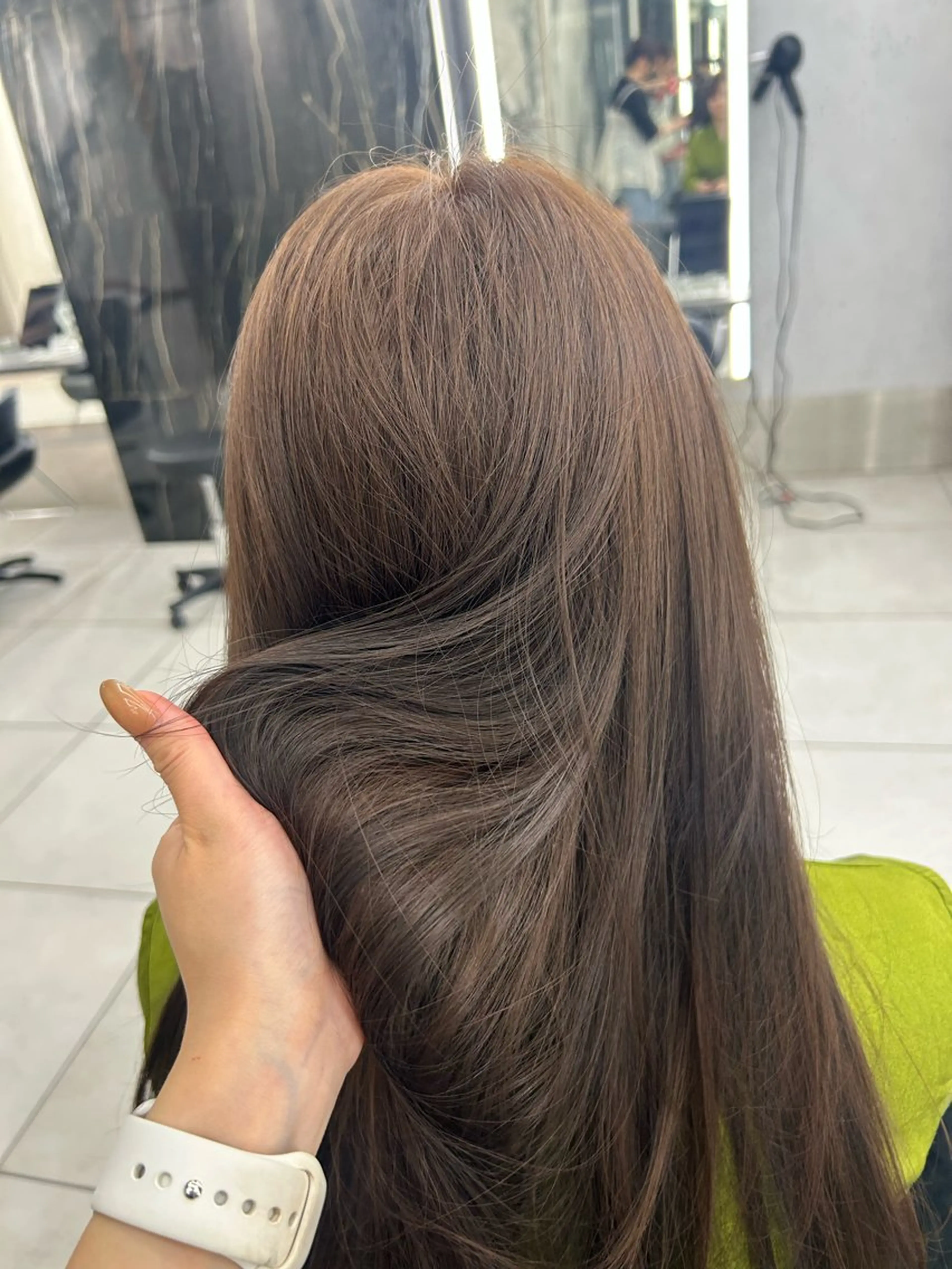 セミロング カット ヘアカラー トリートメント 銀座/韓国ヘア🤍 レイヤーAYUMIのヘアスタイル