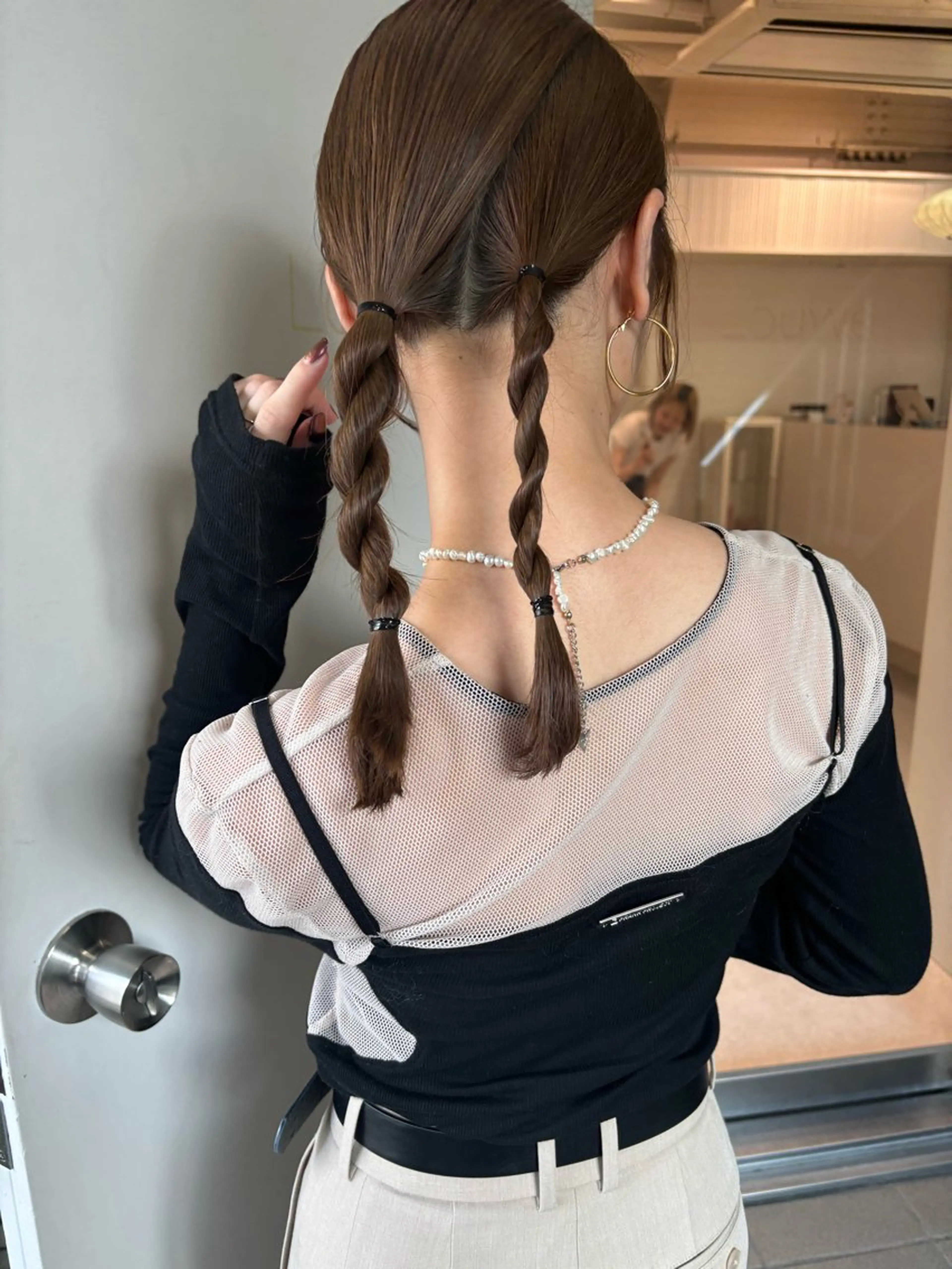 ロング ヘアアレンジ 結婚式・ブライダル 簡単アレンジ ヘアセット レイヤーカット🎀 kanaのヘアスタイル