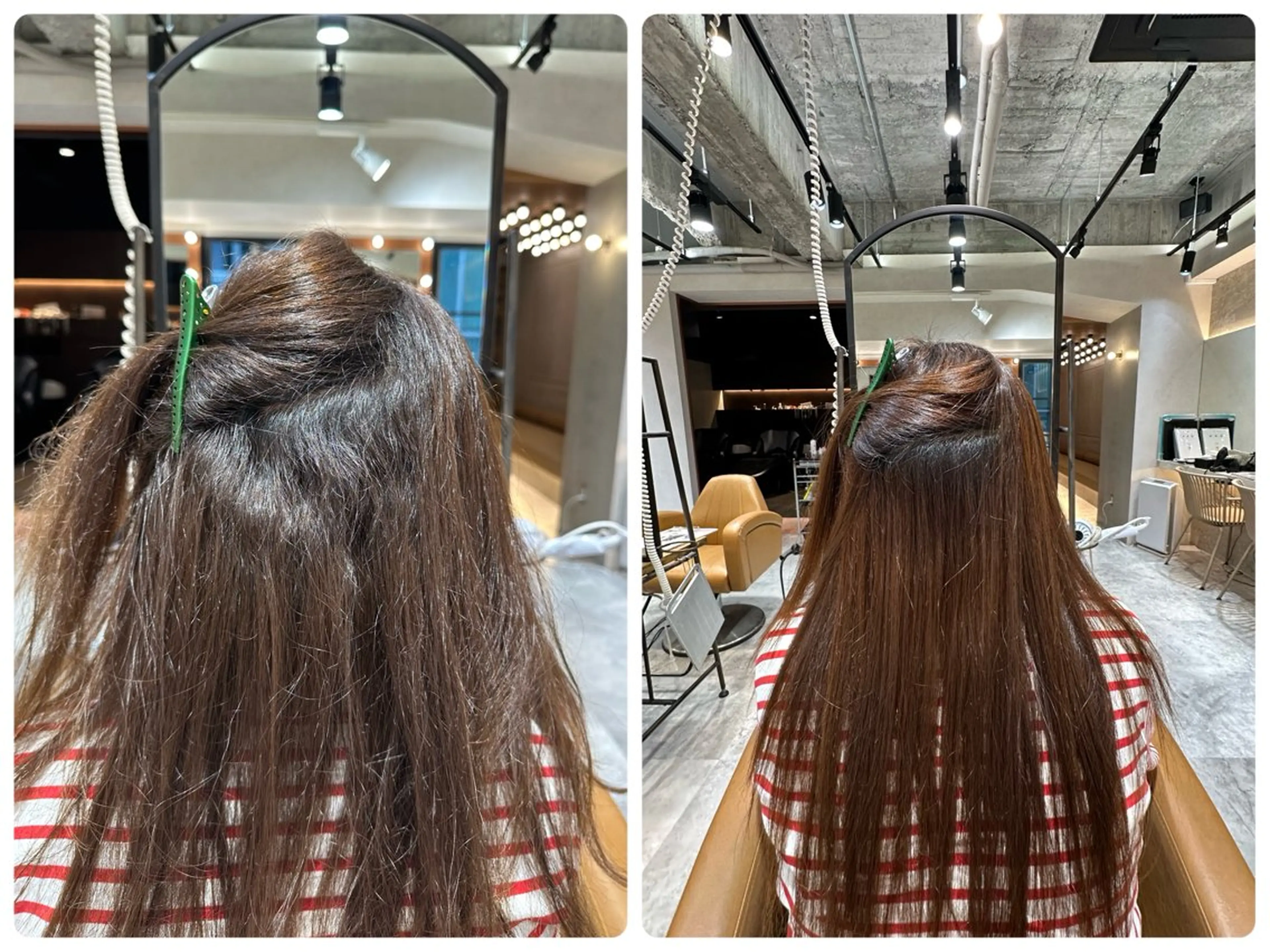 セミロング パーマ 縮毛矯正 縮毛矯正 Lond rouge所属・💚銀座/ボブ /ショート/芦川💚のヘアスタイル