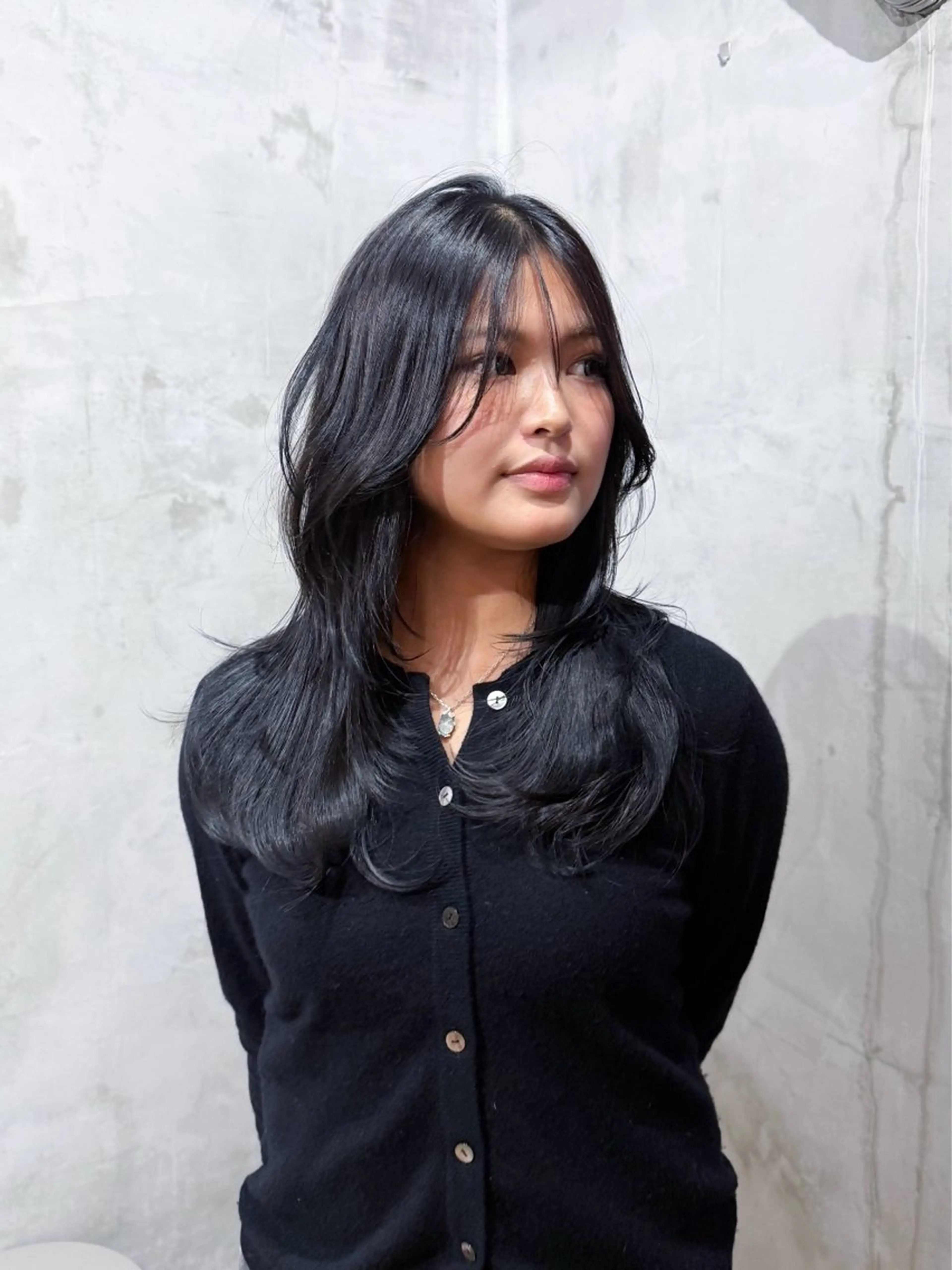 セミロング カット ヘアカラー Koko . 【高円寺】のヘアスタイル