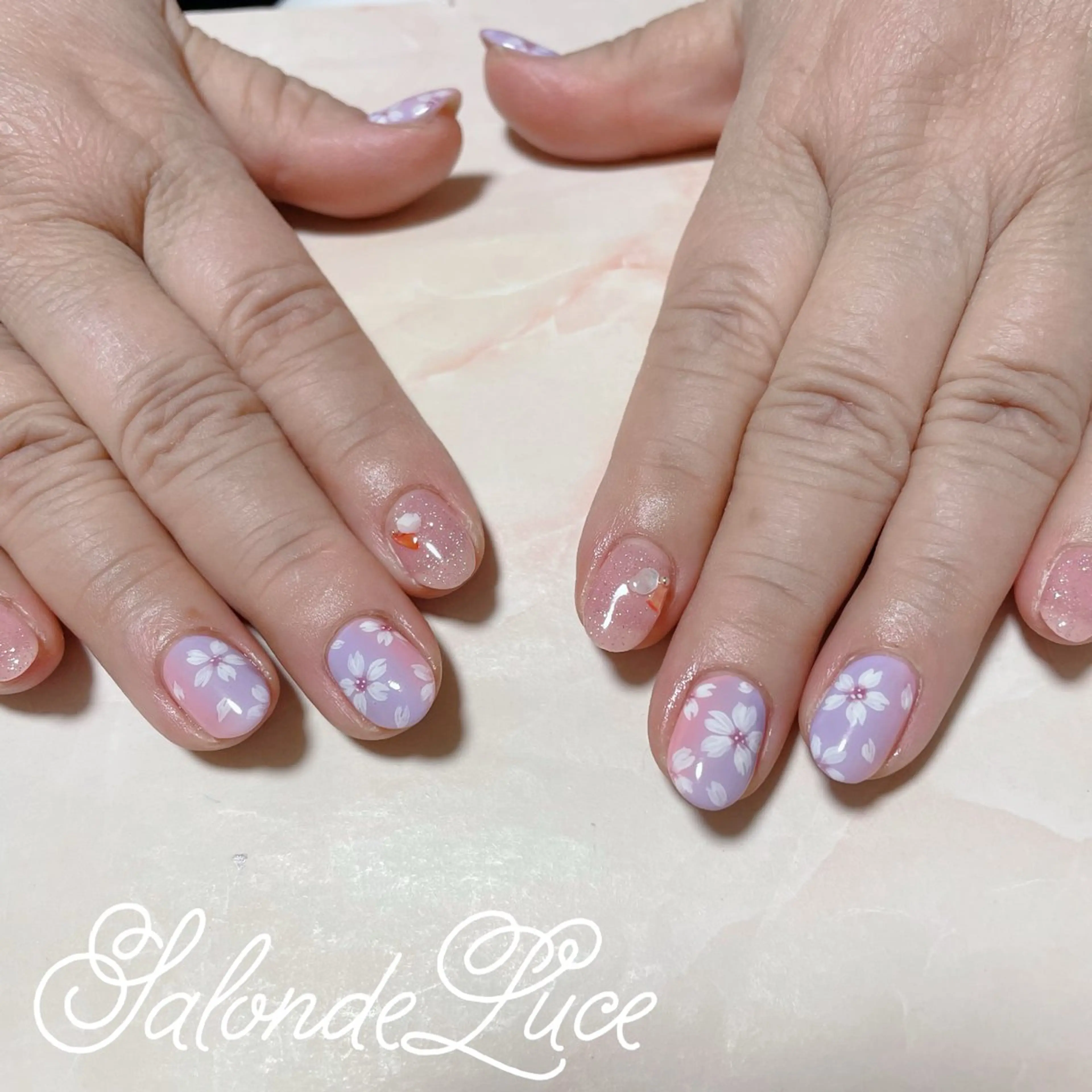 ネイル 桜ネイル 春ネイル Salon de Luceのネイルデザイン