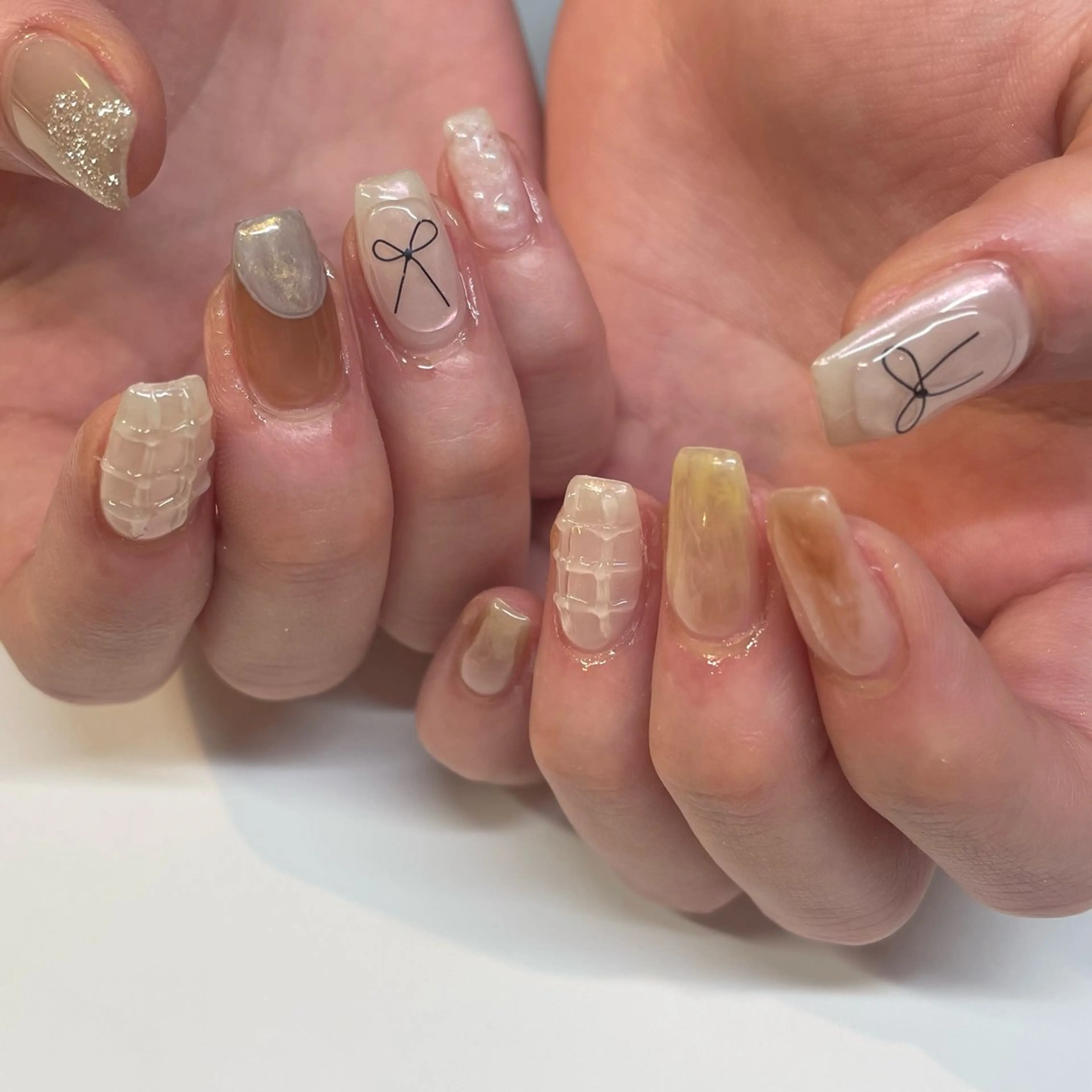 ネイル ニュアンスネイル Manon Yuiのマツエク・マツパデザイン