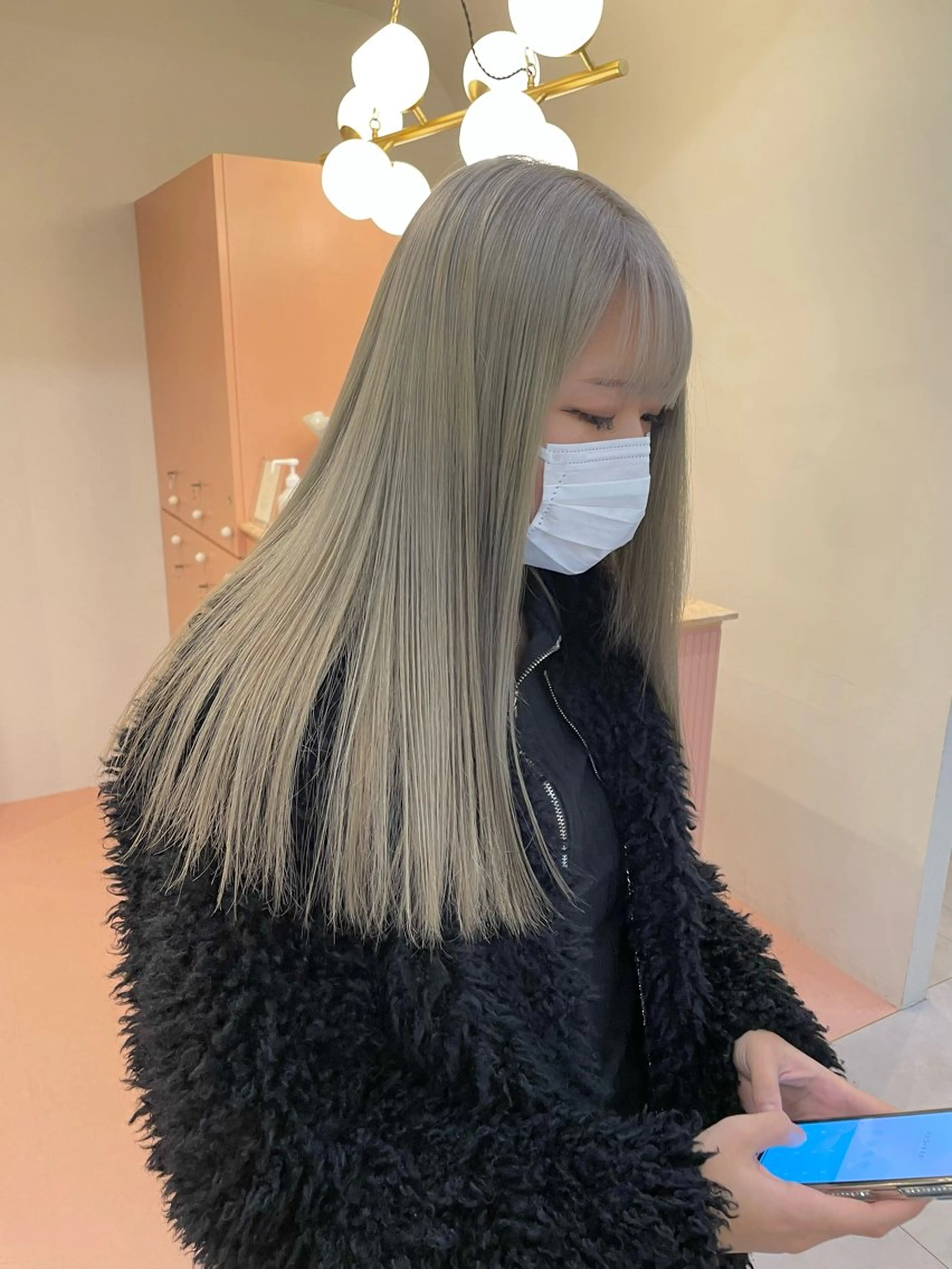 ロング カラー カット ヘアカラー ハイトーン/レイヤー カット/harukaのヘアスタイル