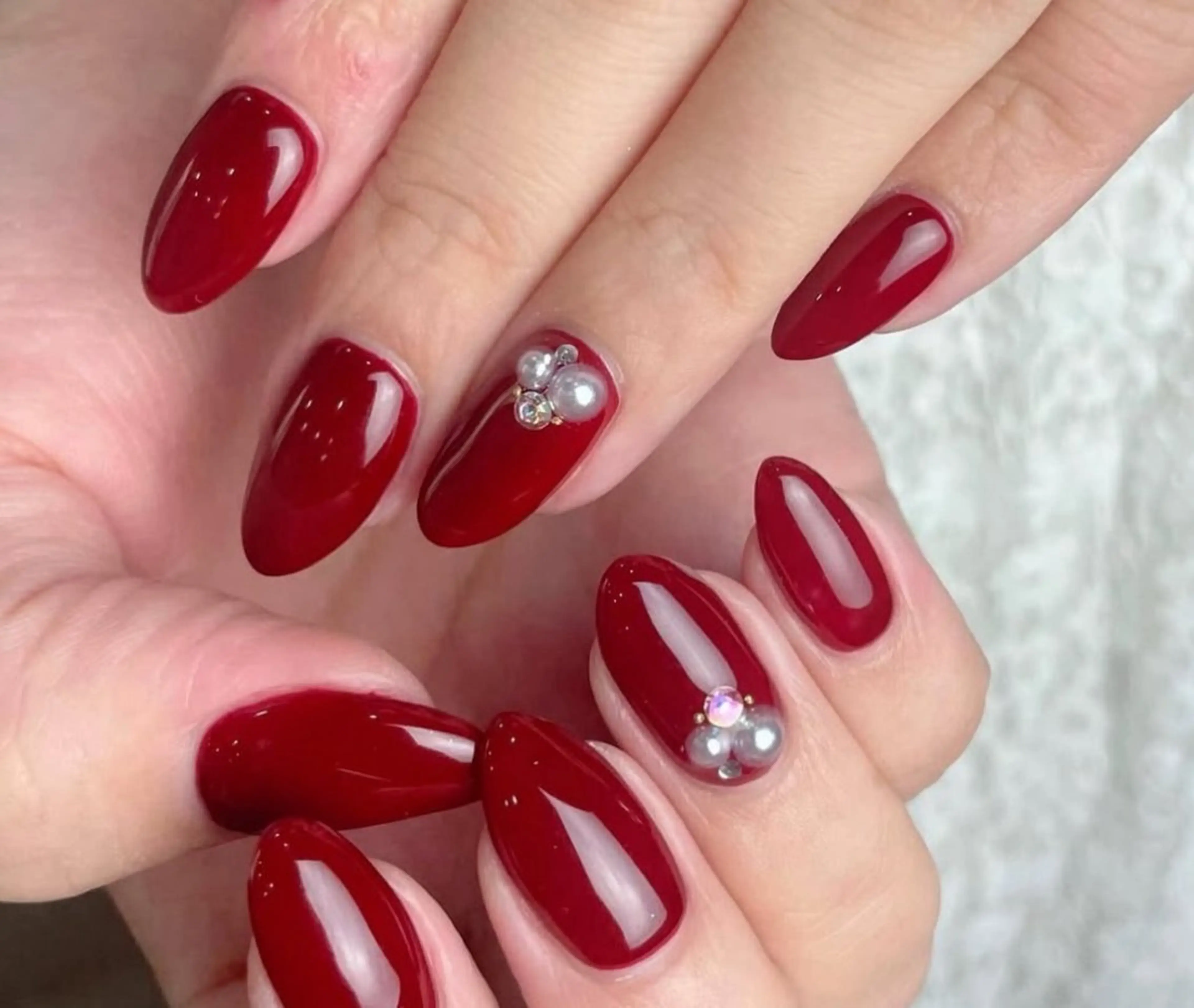 ネイル 🎀mahiro🎀 ワンホンネイル❤️のネイルデザイン