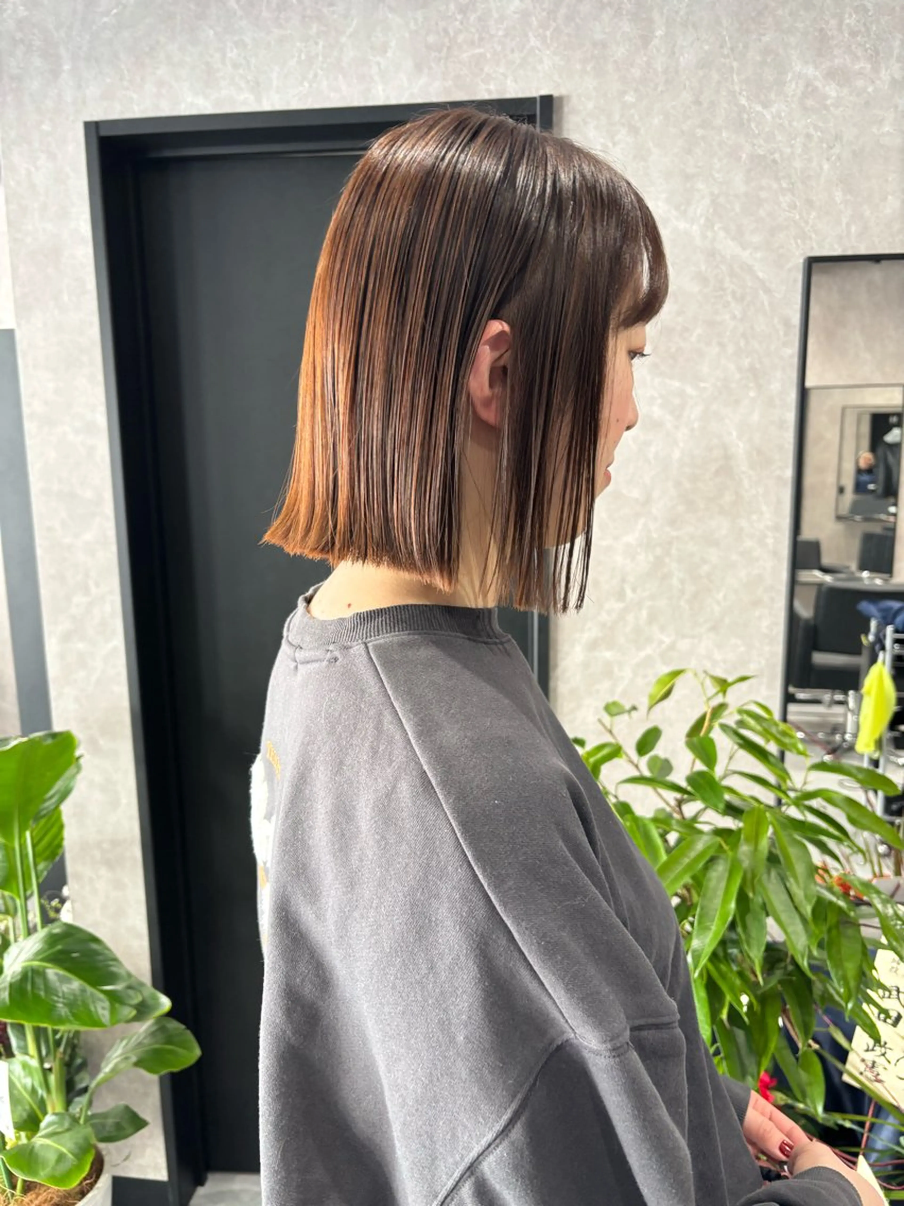 ミディアム カラー ボブ RiLU所属・小倉 明莉のヘアスタイル