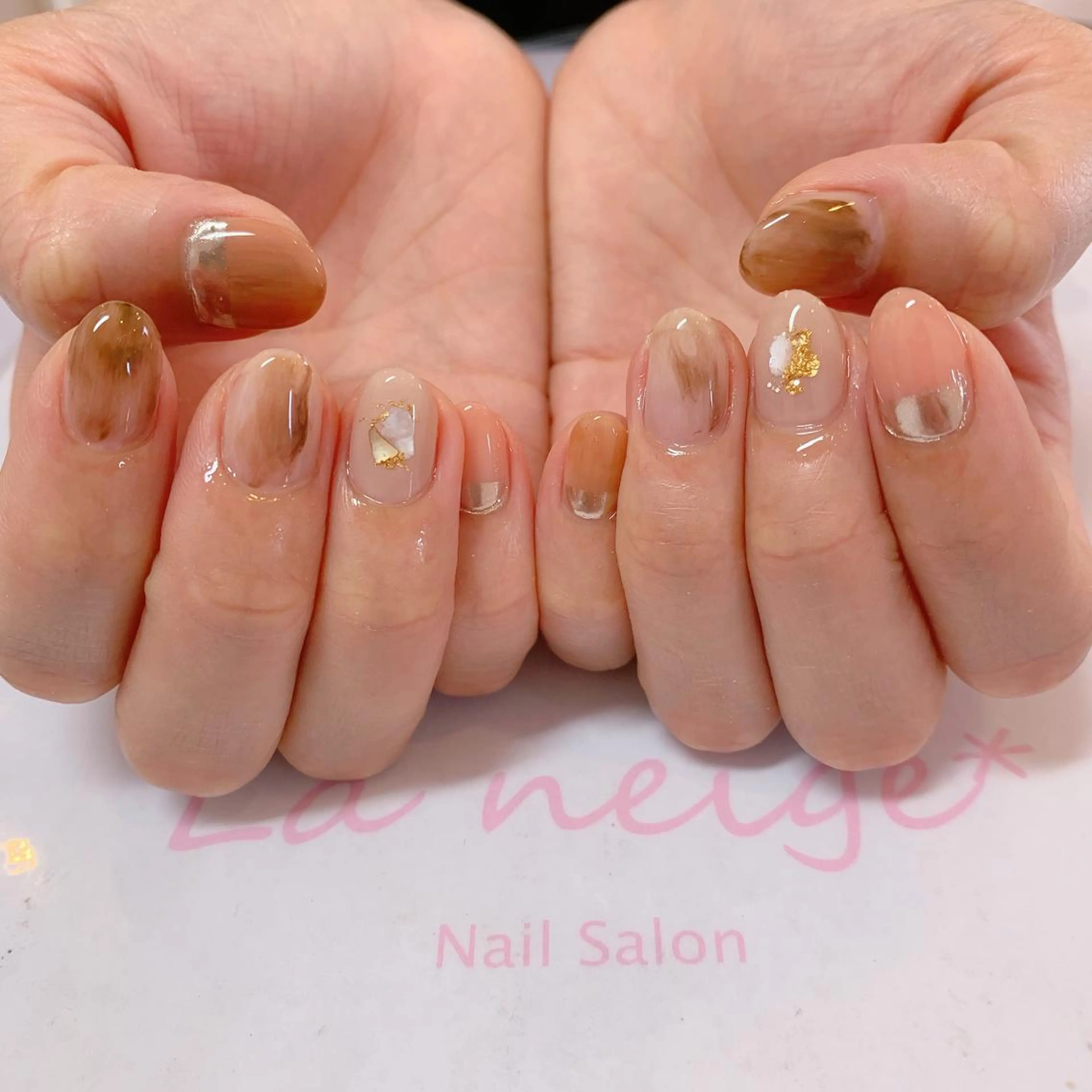 ネイル La neige* yuki 🥯🍑のネイルデザイン