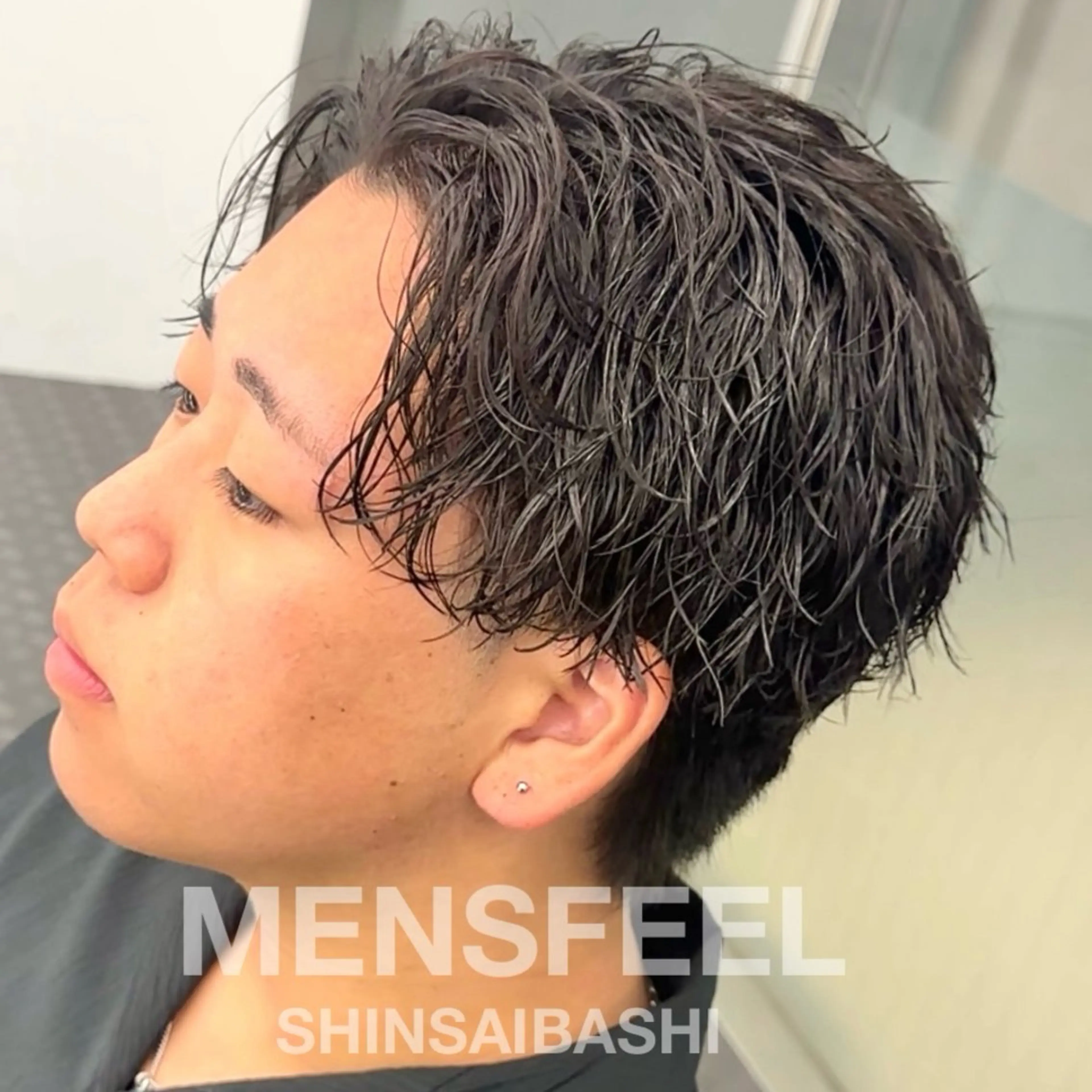 ミディアム MENS FEEL所属・メンズパーマが上手い 💇RYO❤️‍🔥のヘアスタイル