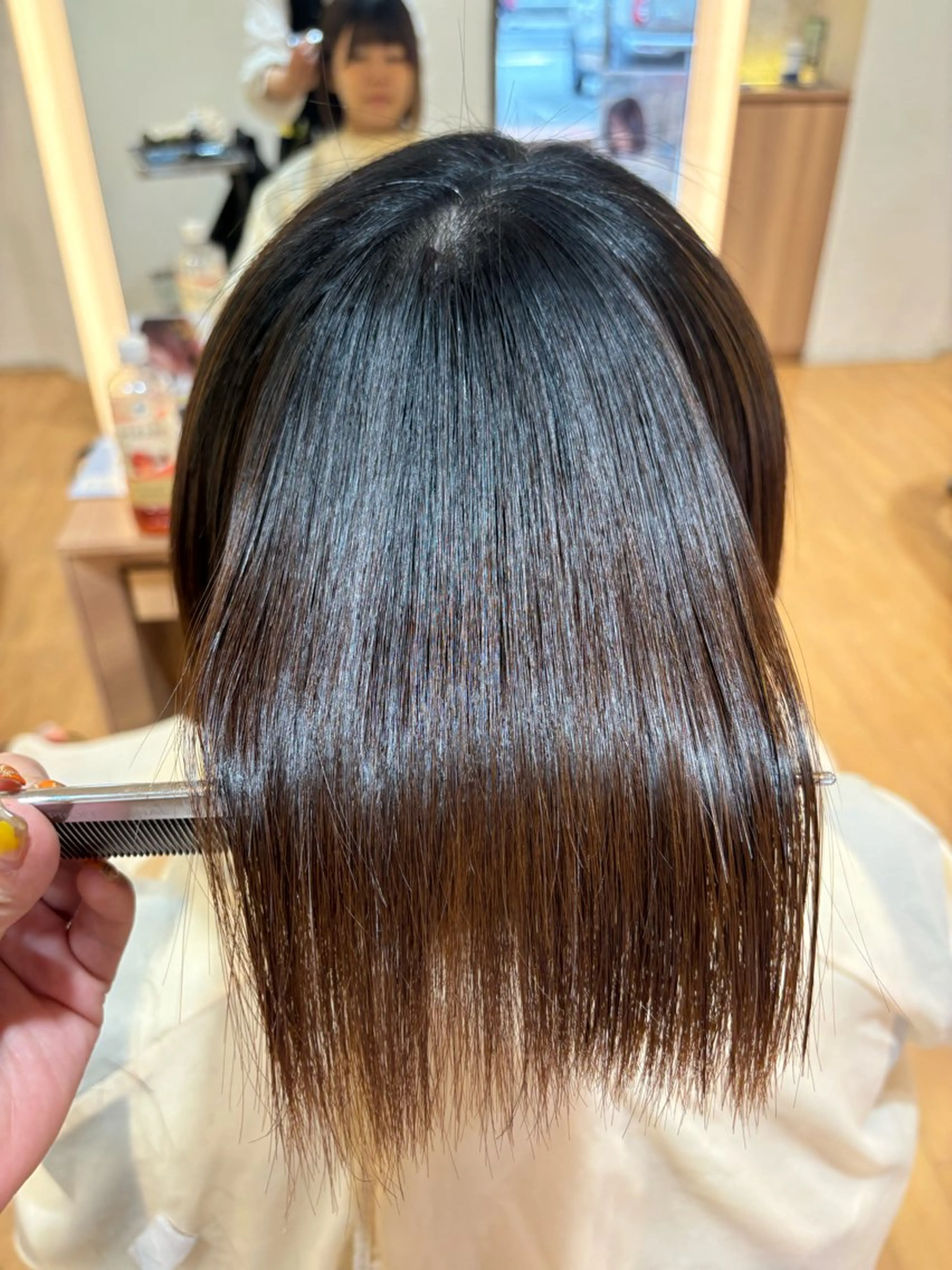 ミディアム 髪質改善カラー 清利あやなのヘアスタイル