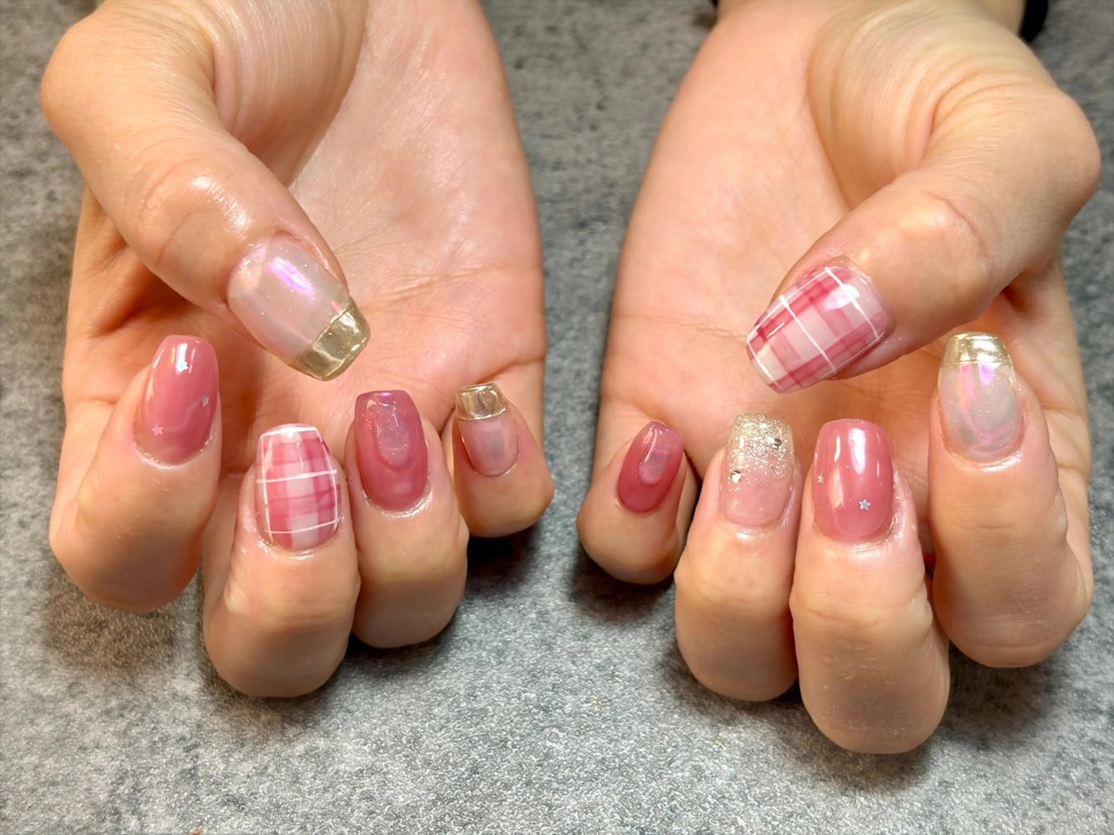 ネイル 春ネイル ハンドネイル フットネイル GéRanium Harukaのネイルデザイン