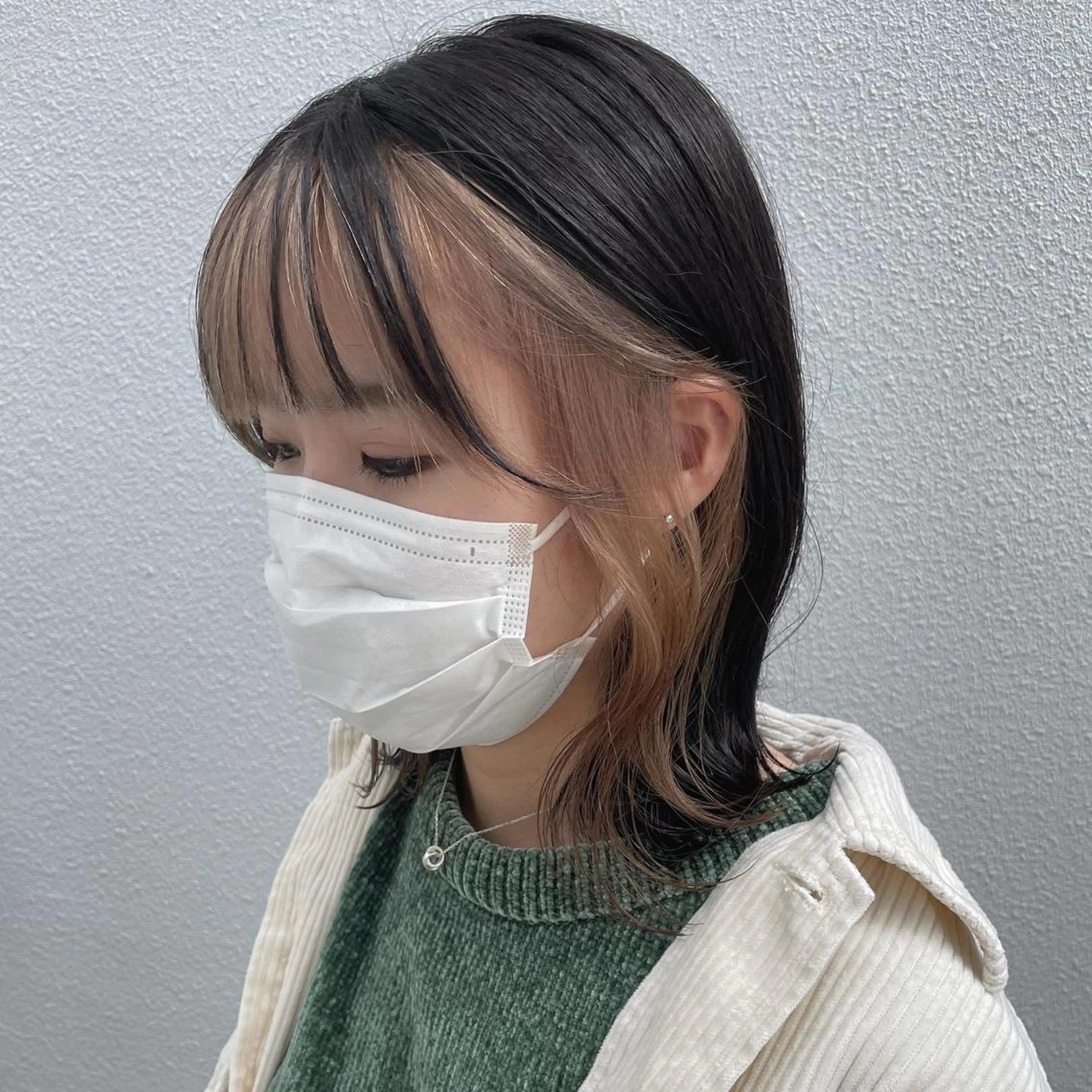 ミディアム 切りっぱなしボブ ショートボブ ミディアムパーマ ミストバング ボブ C’LD hair  produce /シールドヘア所属・モテ髪/ボブ/ショー ト/アダチフウトのヘアスタイル