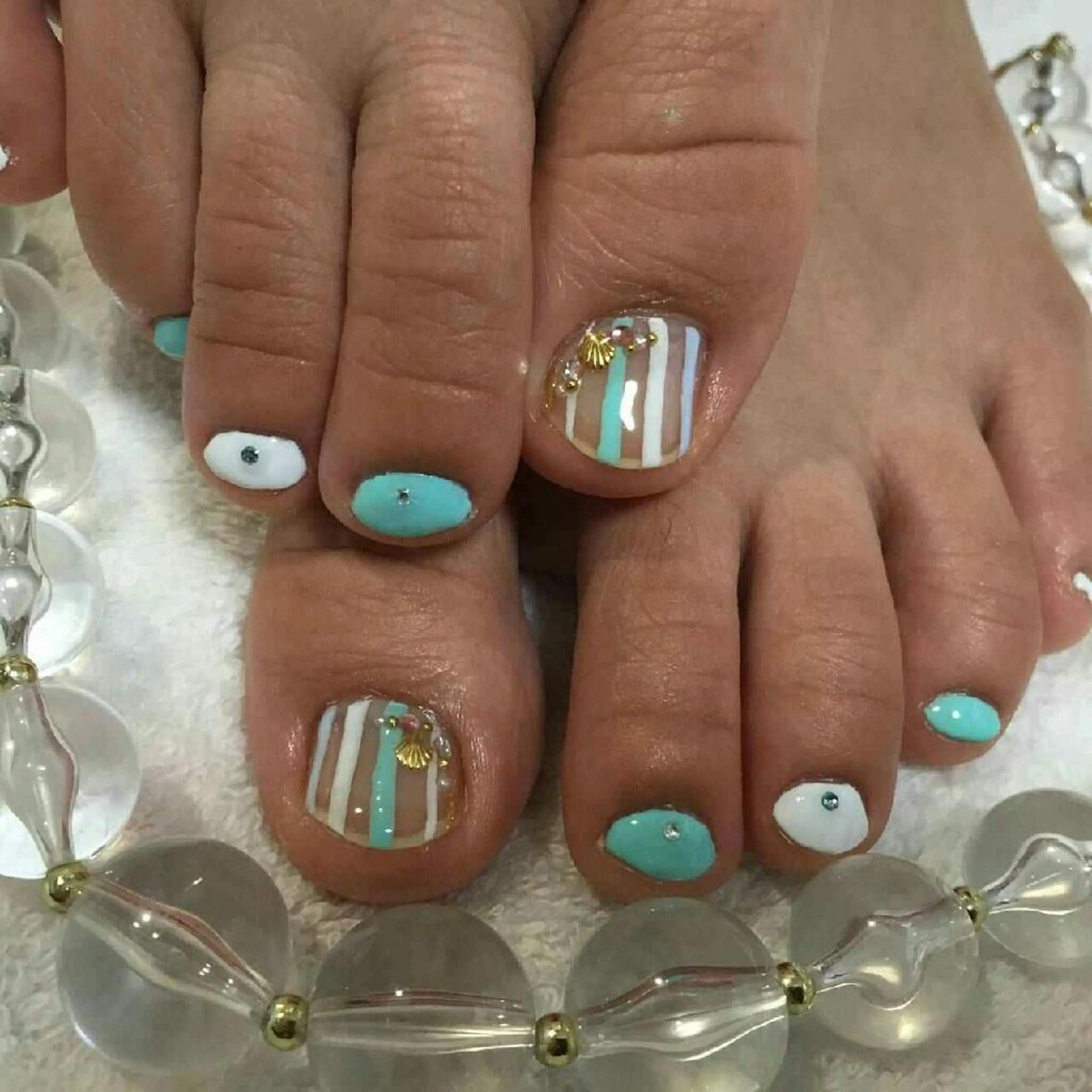 ネイル フットネイル 柴崎 美幸のネイルデザイン