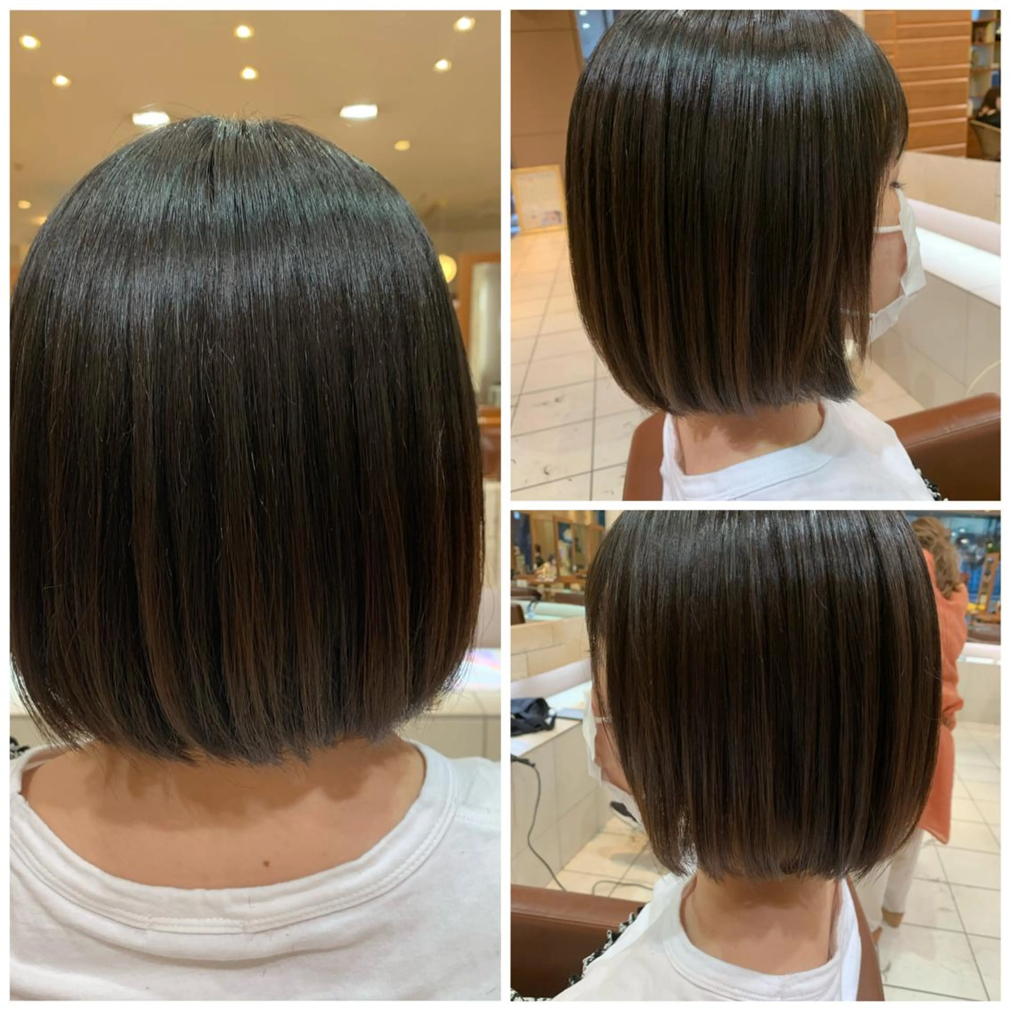 ミディアム ボブ 川崎レイヤーカット /江口真正のヘアスタイル