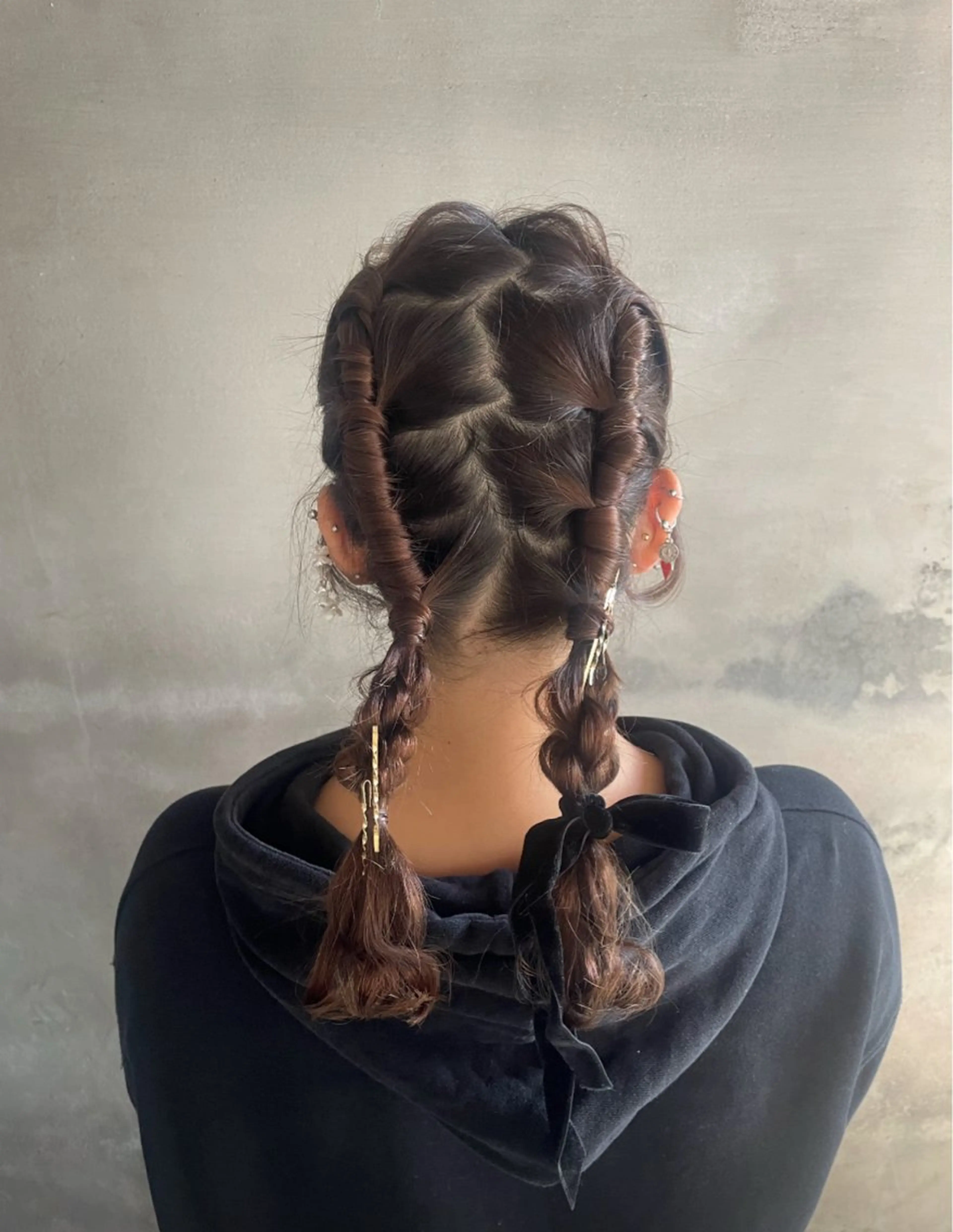 ヘアアレンジ 結婚式・ブライダル 髪質改善/暗髪カラー ヘアアレンジ/スミレのヘアスタイル