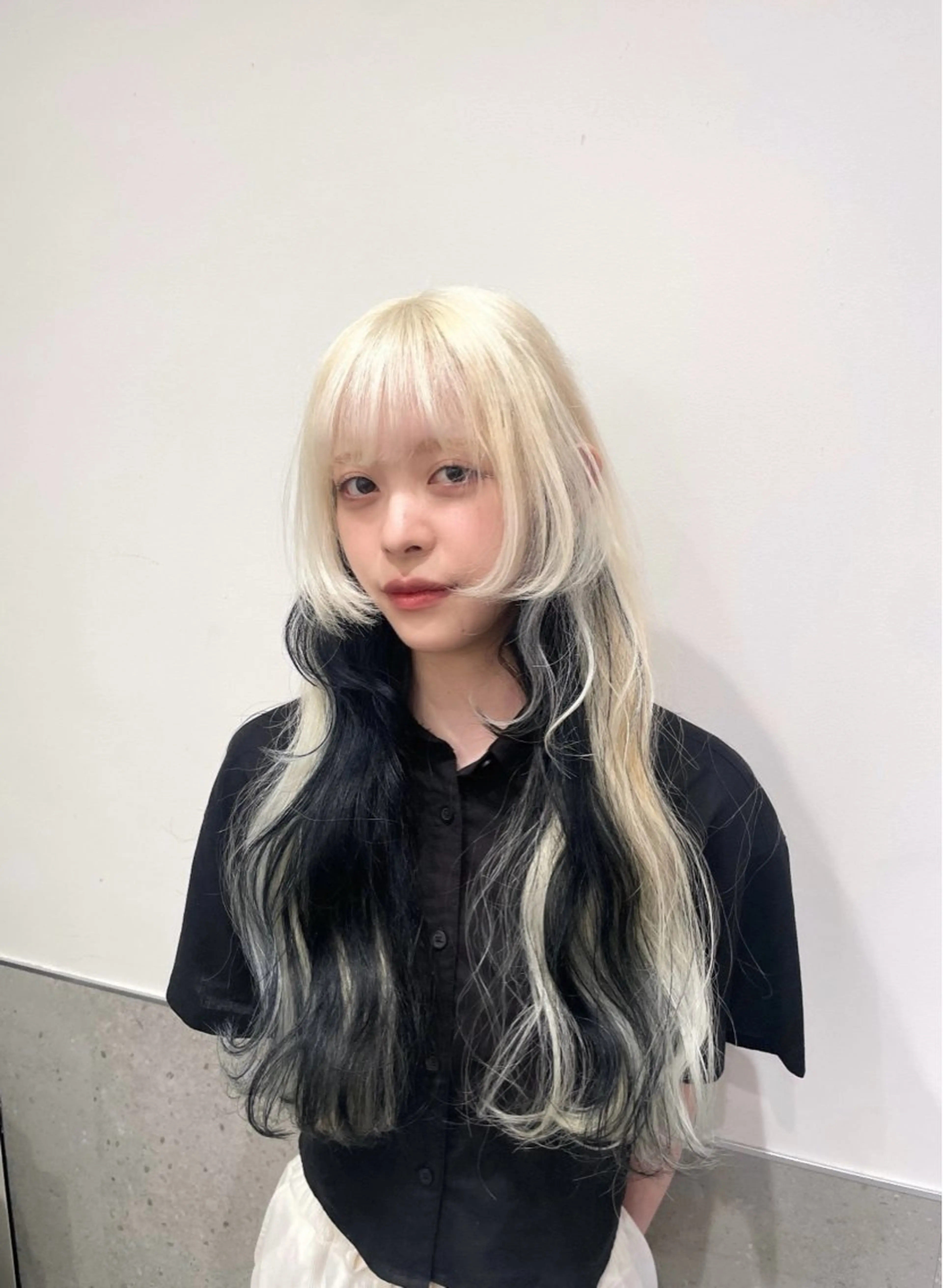 ロング GO TODAY SHAiRE SALON 原宿本店所属・REINA/ブリーチ /ハイトーン/原宿のヘアスタイル