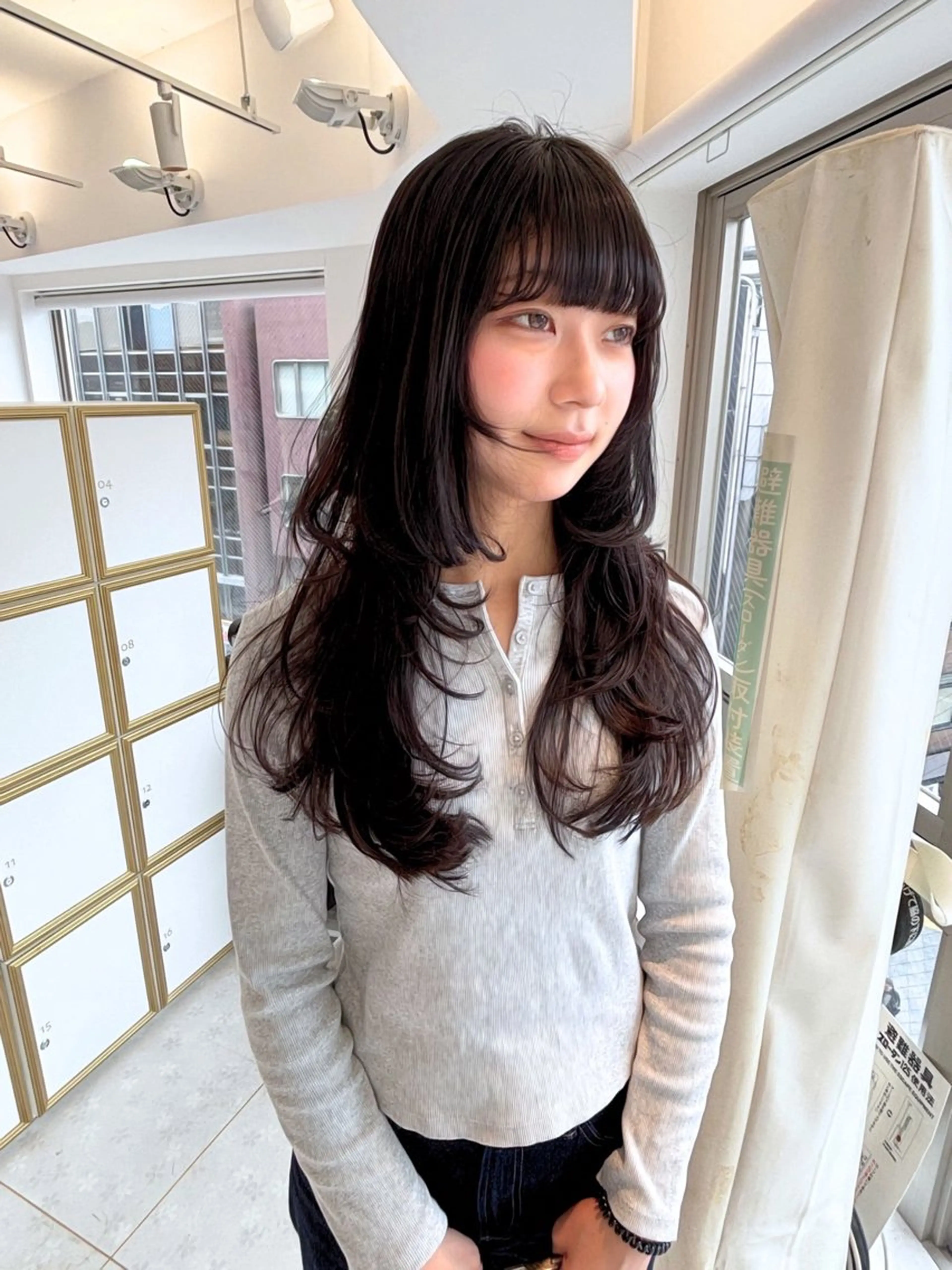 ロング ハッシュカット カット トリートメント 💐レイヤー/透明感 カラー💐智口彩香のヘアスタイル