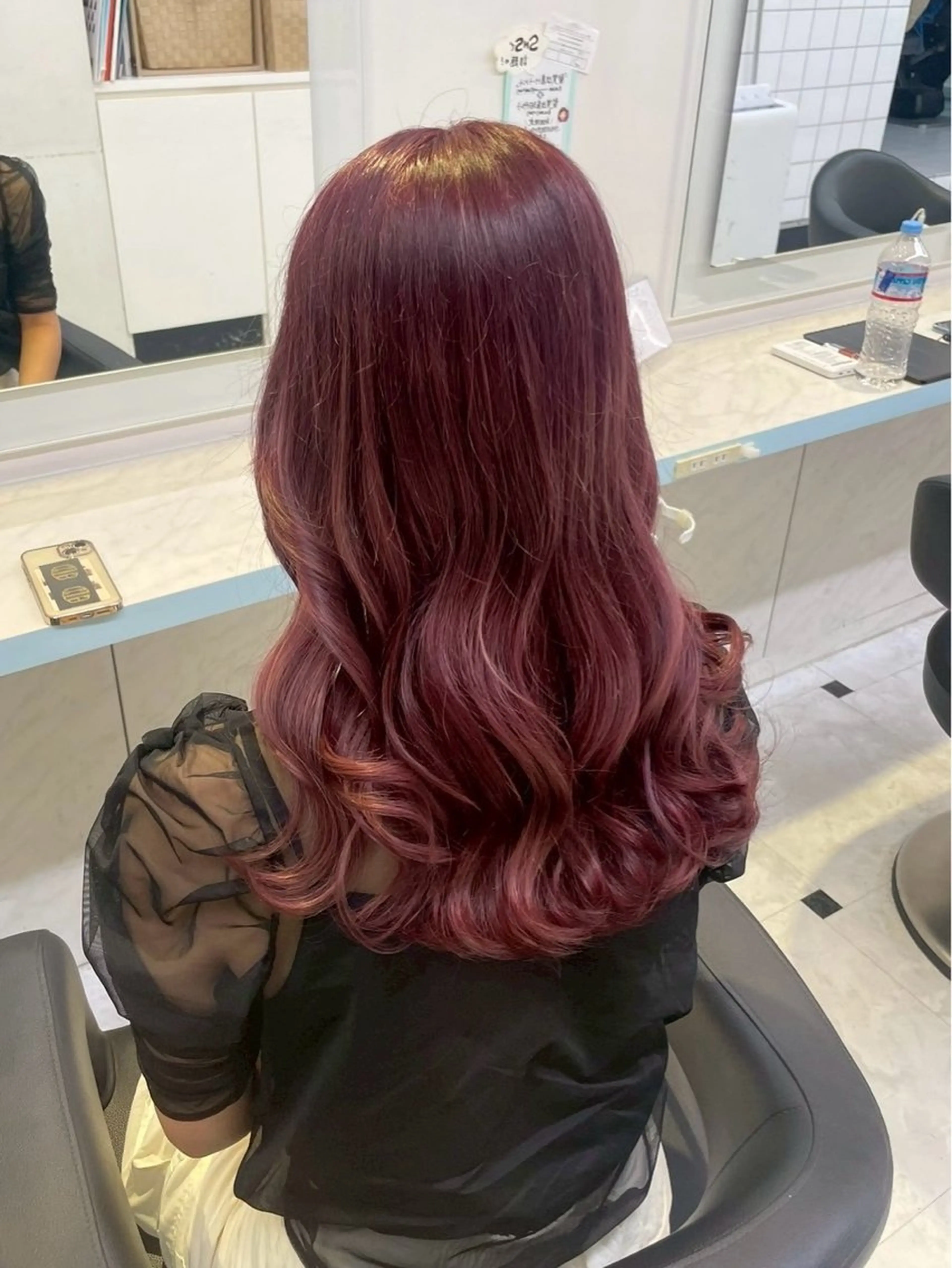 ロング カラー トレンド暖色ヘア🍒 miu🍒のヘアスタイル