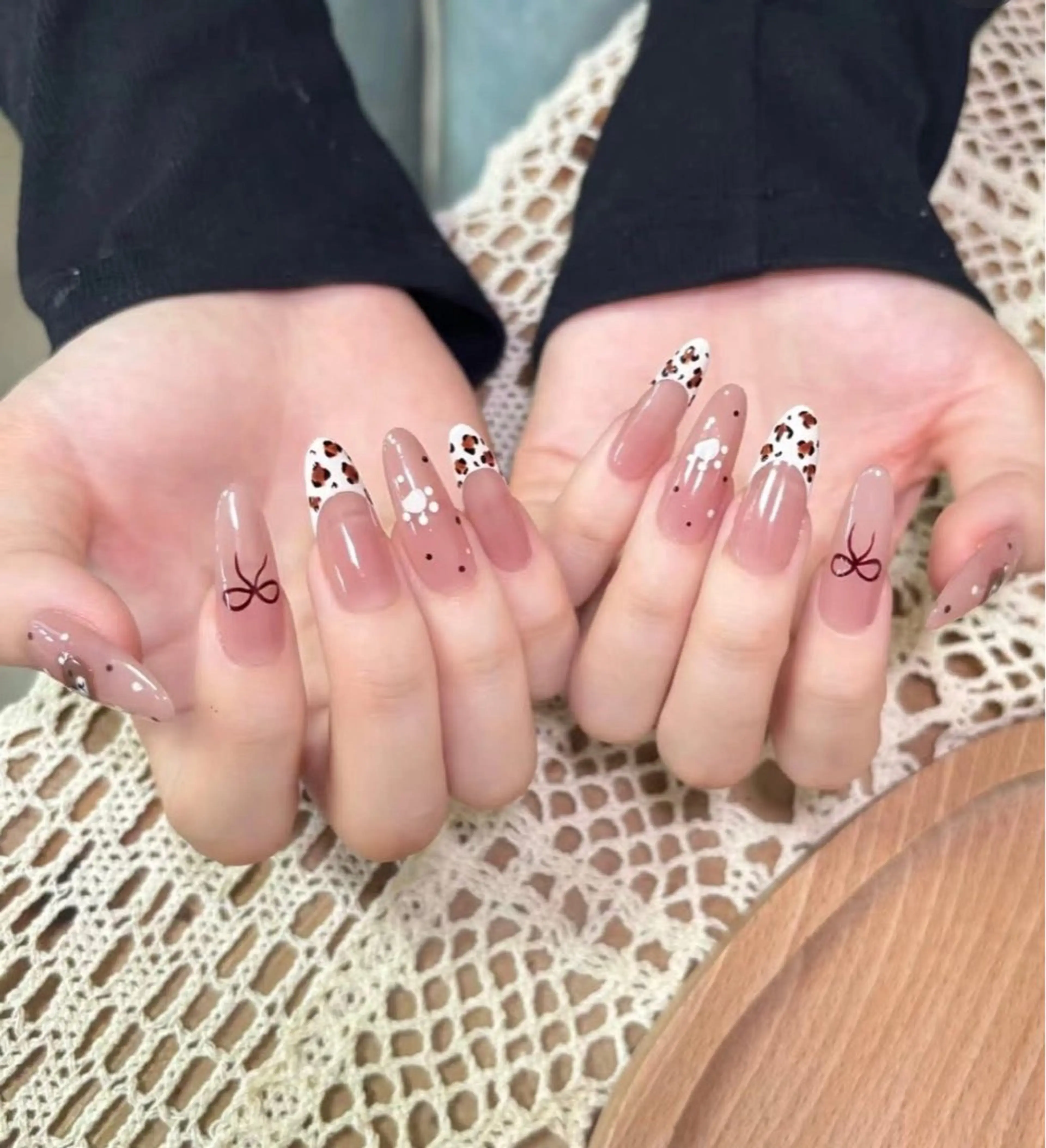 ネイル オーロラネイル ブルー チークネイル 長さ出し フットネイル ハンドネイル NAILS168 チップ長さ出し専門店のネイルデザイン