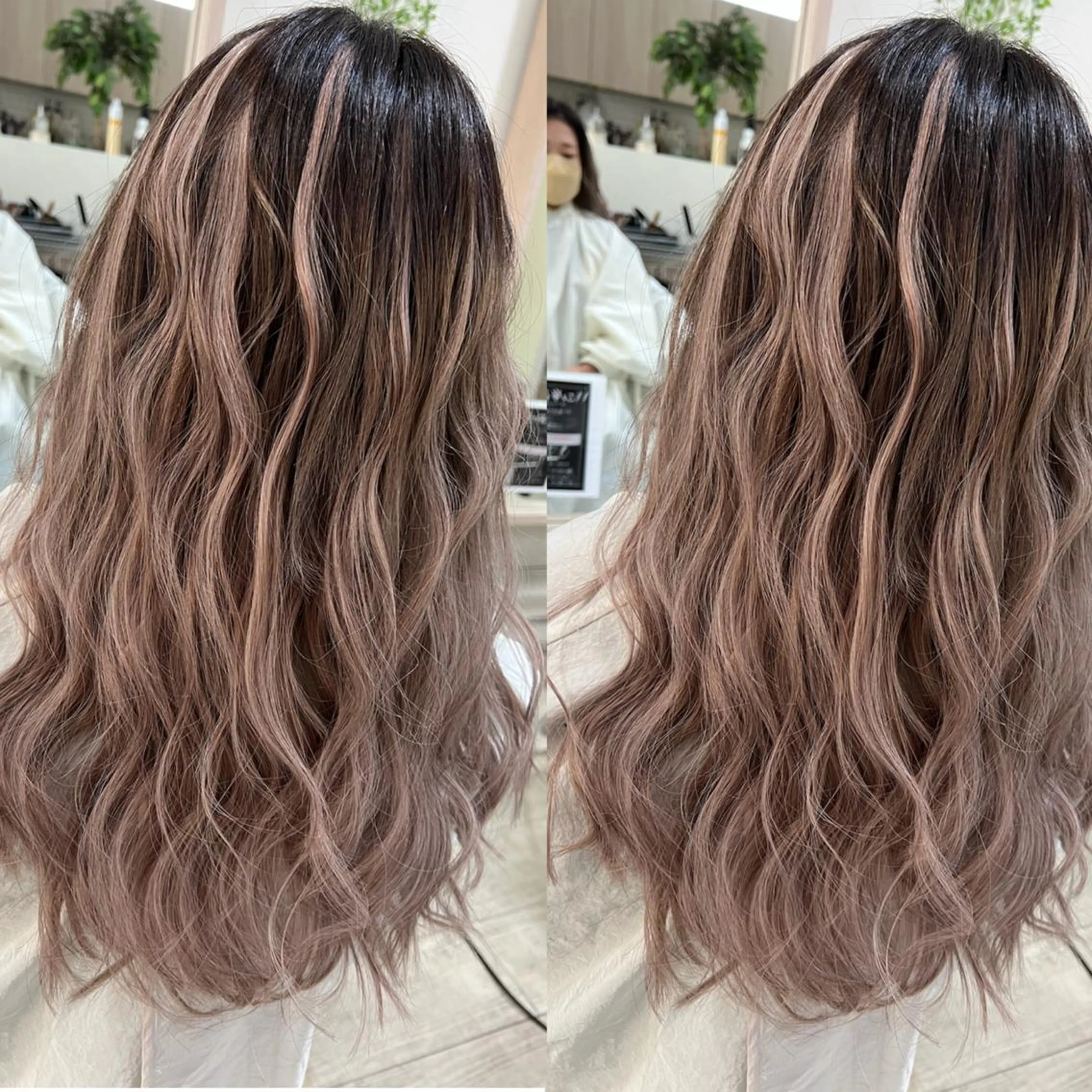 ミディアム カラー ヘアカラー エクステ KR2S  古市店所属・KR2S× 亜以加のヘアスタイル