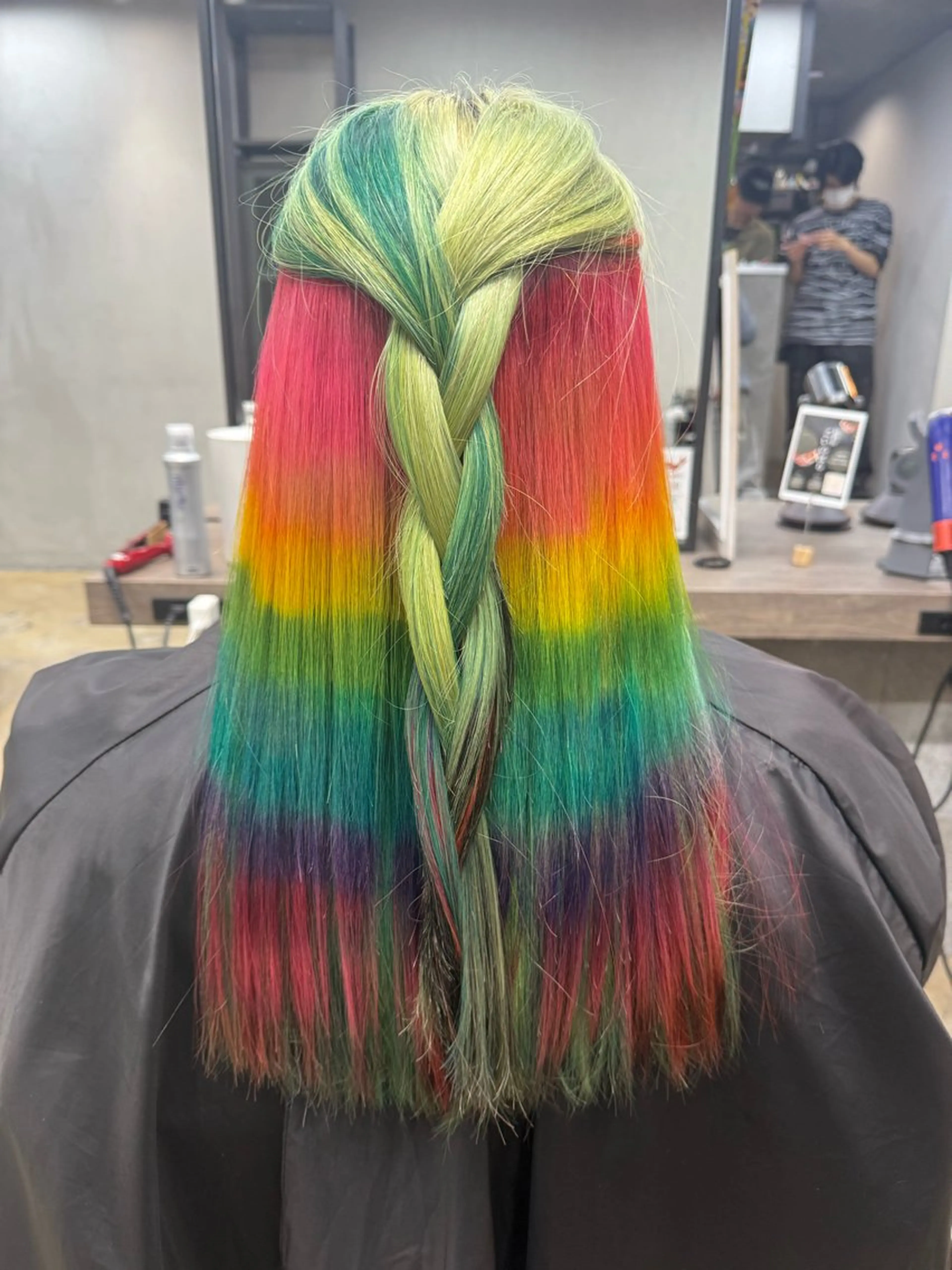 カラー ヘアカラー ルシ🌈/ハイトーン デザインカラー/町田のヘアスタイル