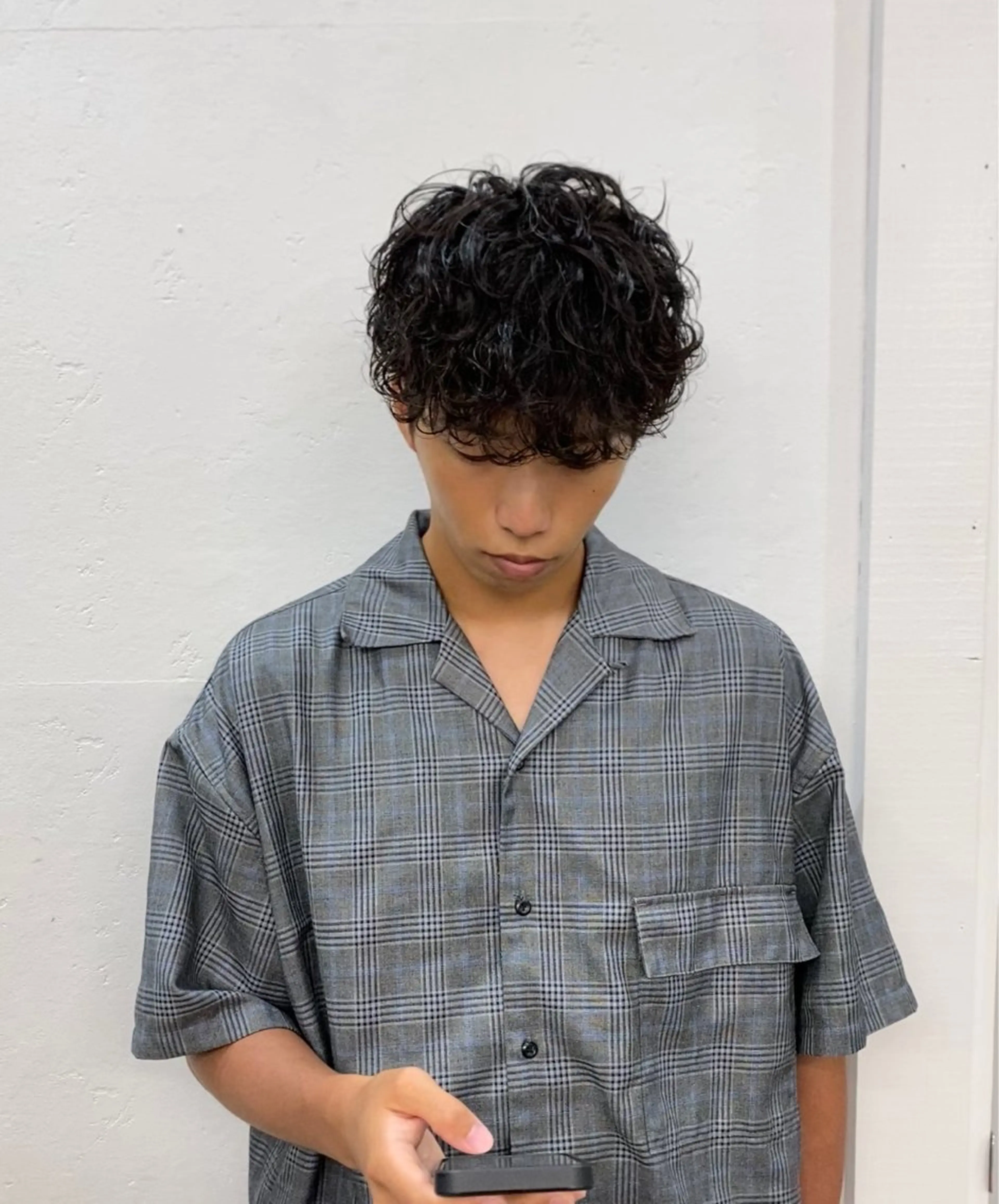 パーマ メンズ メンズパーマ 🤎カット/ブリーチ /縮毛矯正/大宮🤎のヘアスタイル