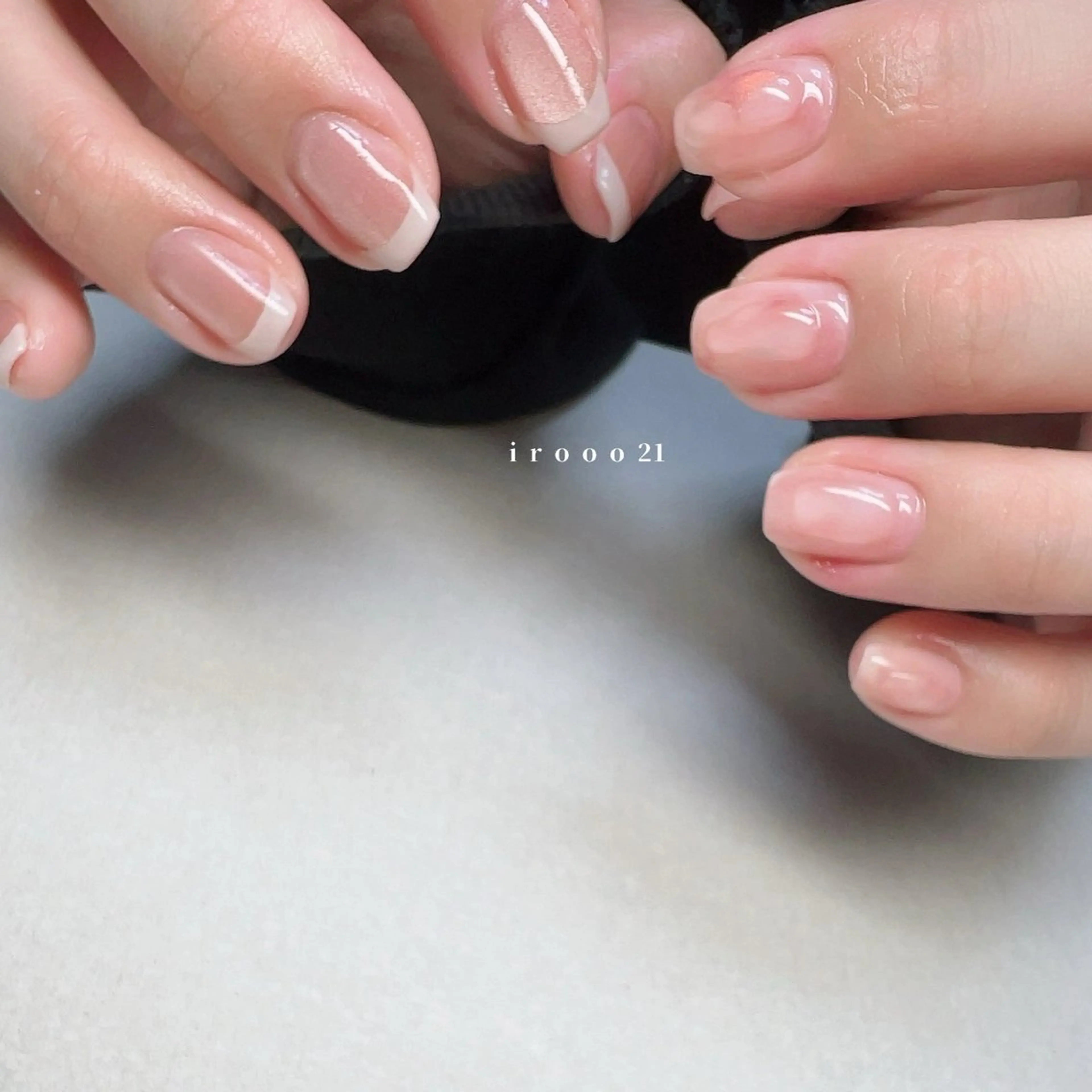 ネイル フレンチネイル ジェルネイル マグネットネイル ニュアンスネイル ピンク irooo 21のネイルデザイン