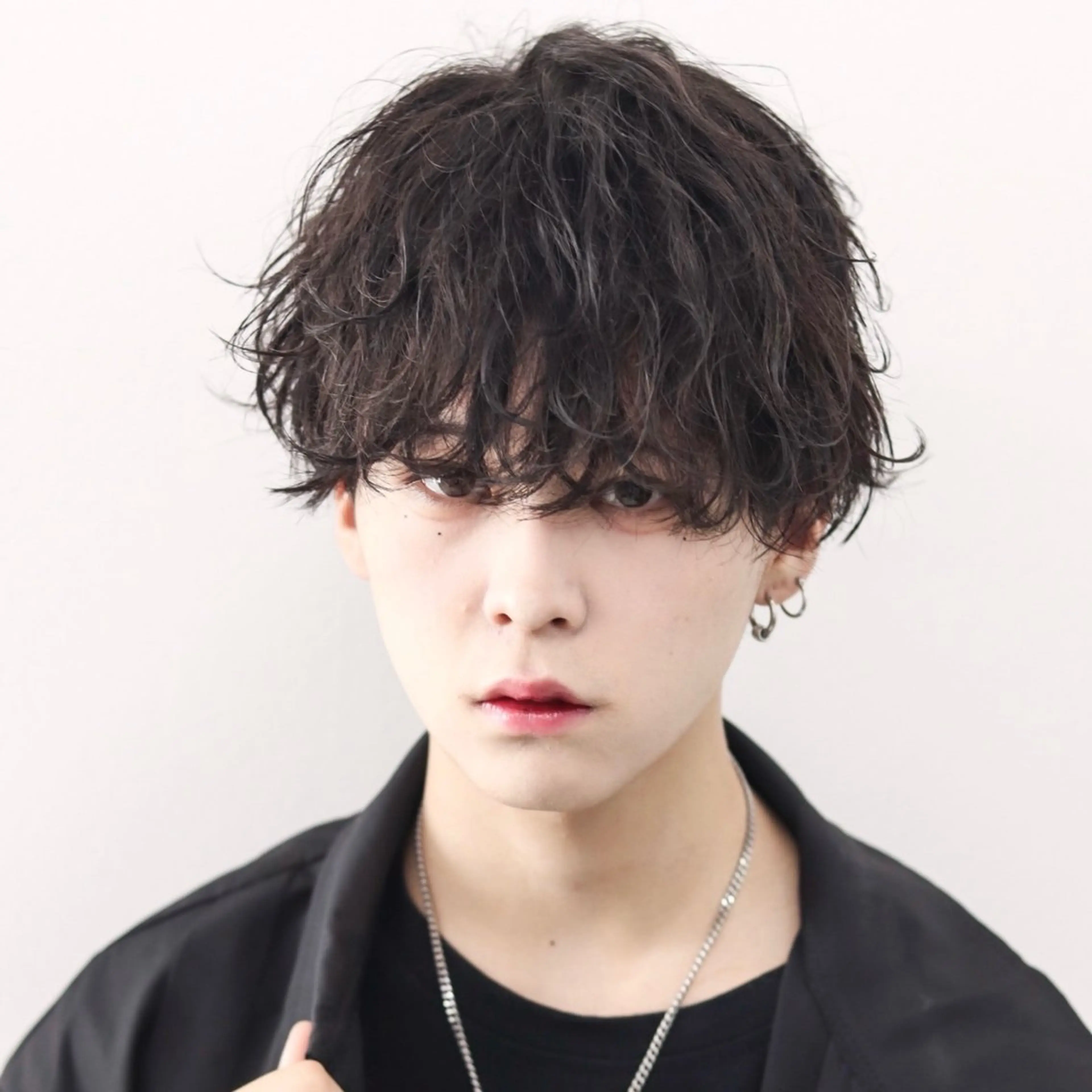 ミディアム カラー パーマ メンズ カット パーマ トリートメント シースルーマッシュ/ メンズ/KYOHEIのヘアスタイル