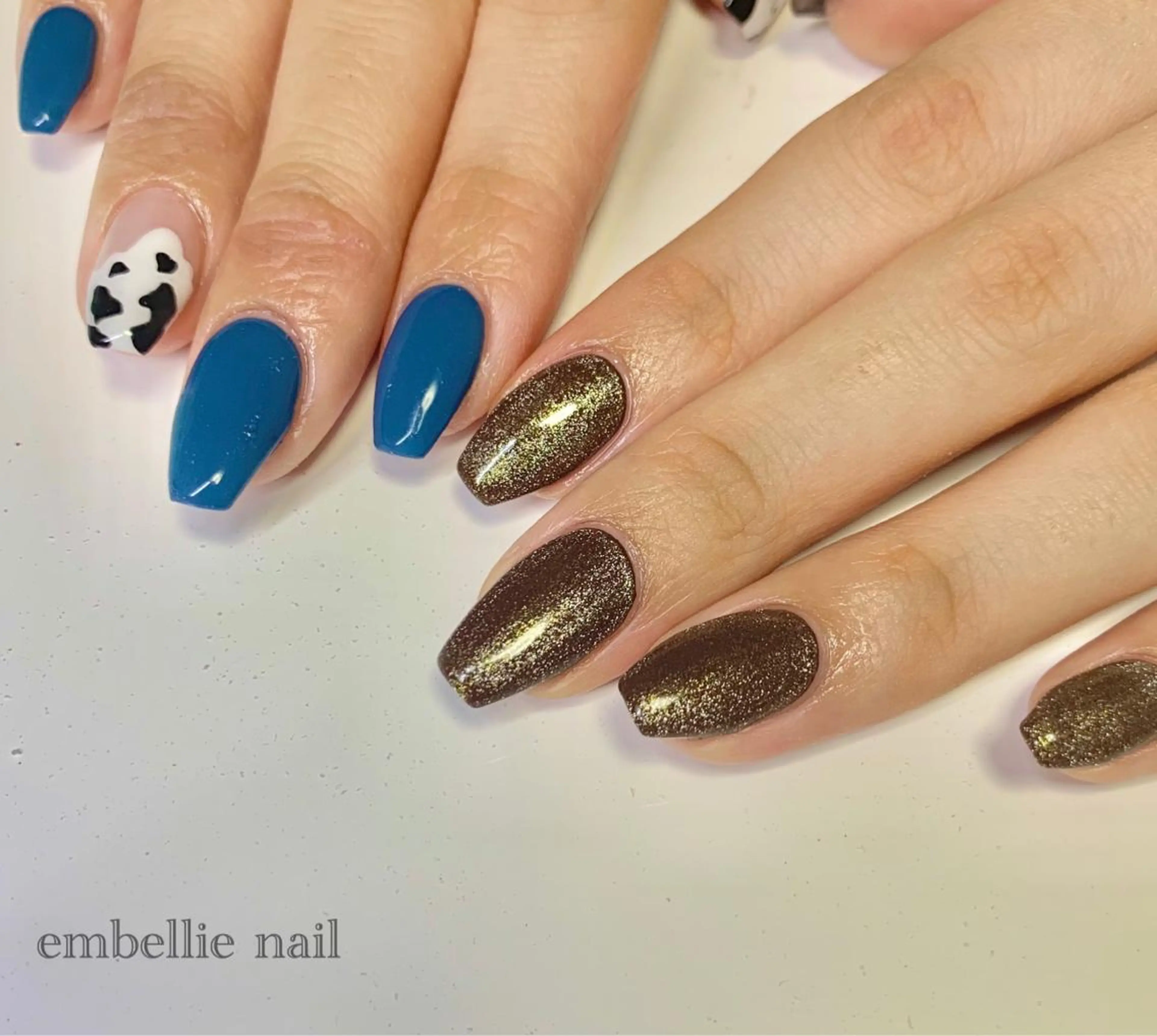 ネイル ブルー マグネットネイル miyasaka erikoのネイルデザイン