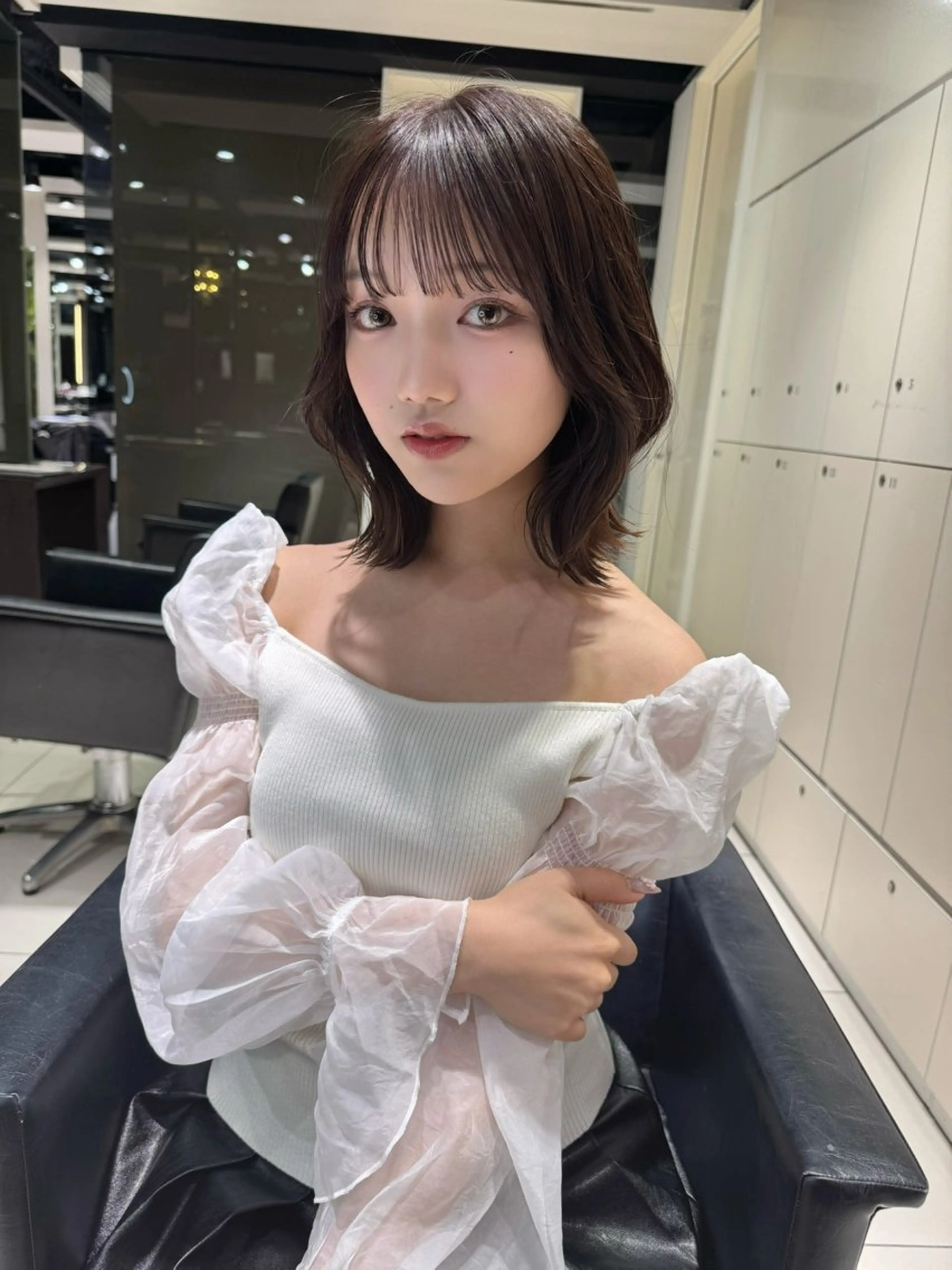 ミディアム 髪質改善 トリートメント 髪質改善”艶"カラー 🤍Hono🇰🇷のヘアスタイル