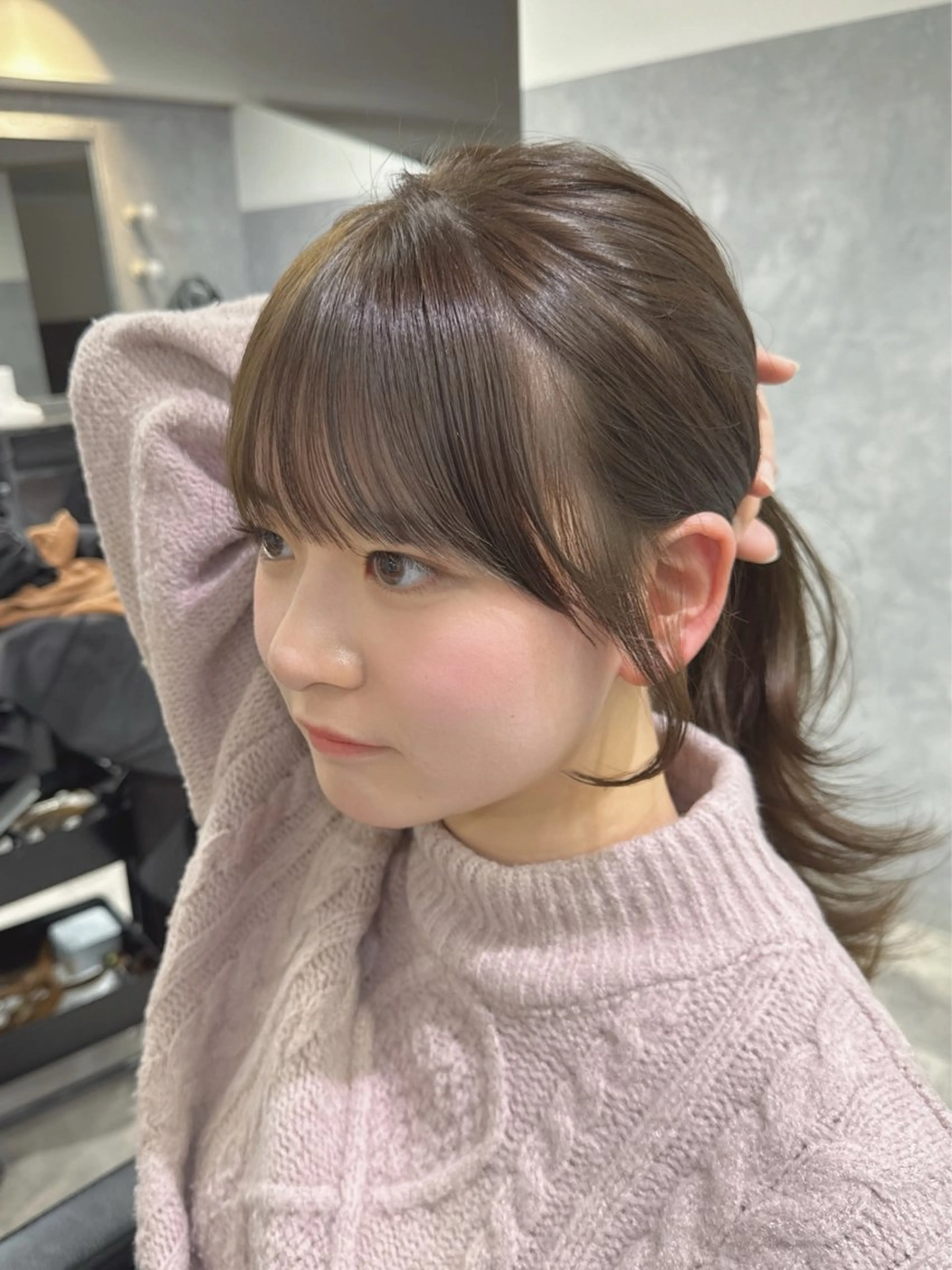 ロング カット ヘアカラー トリートメント GiseL梅田所属・透明感カラー🇰🇷 レイヤー✨桑原　研太のヘアスタイル