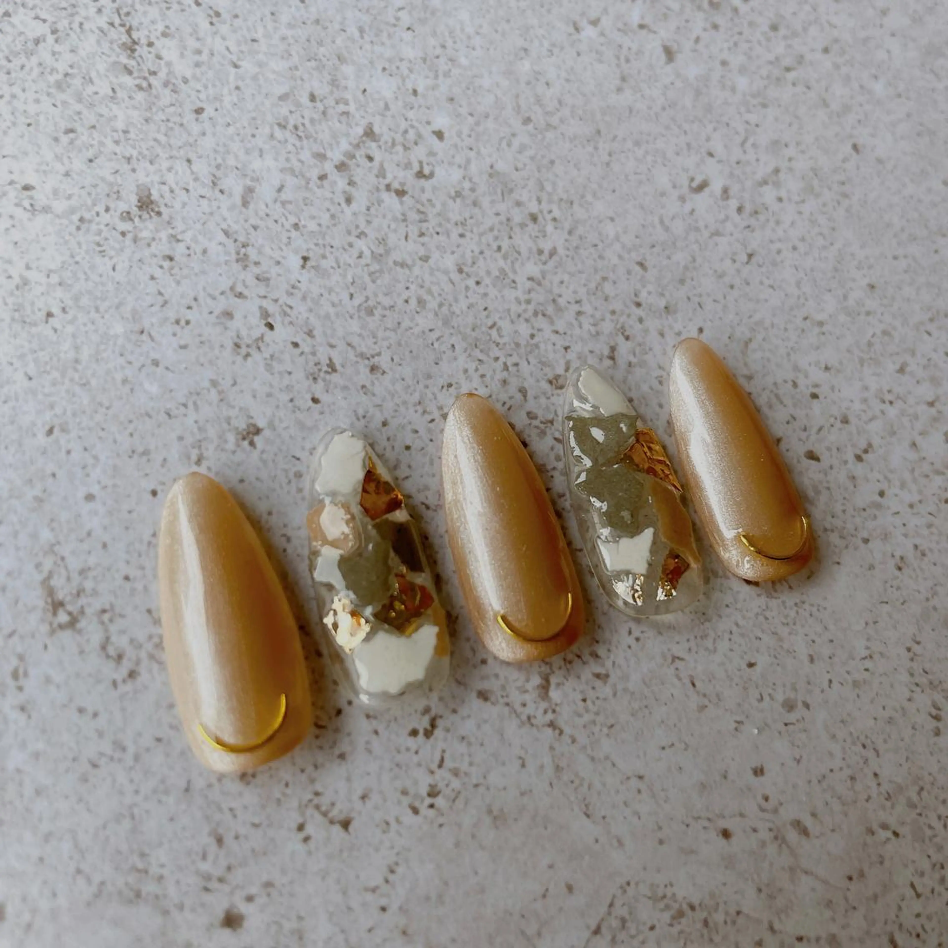 ネイル ハンドネイル Sea  nail by emaのネイルデザイン