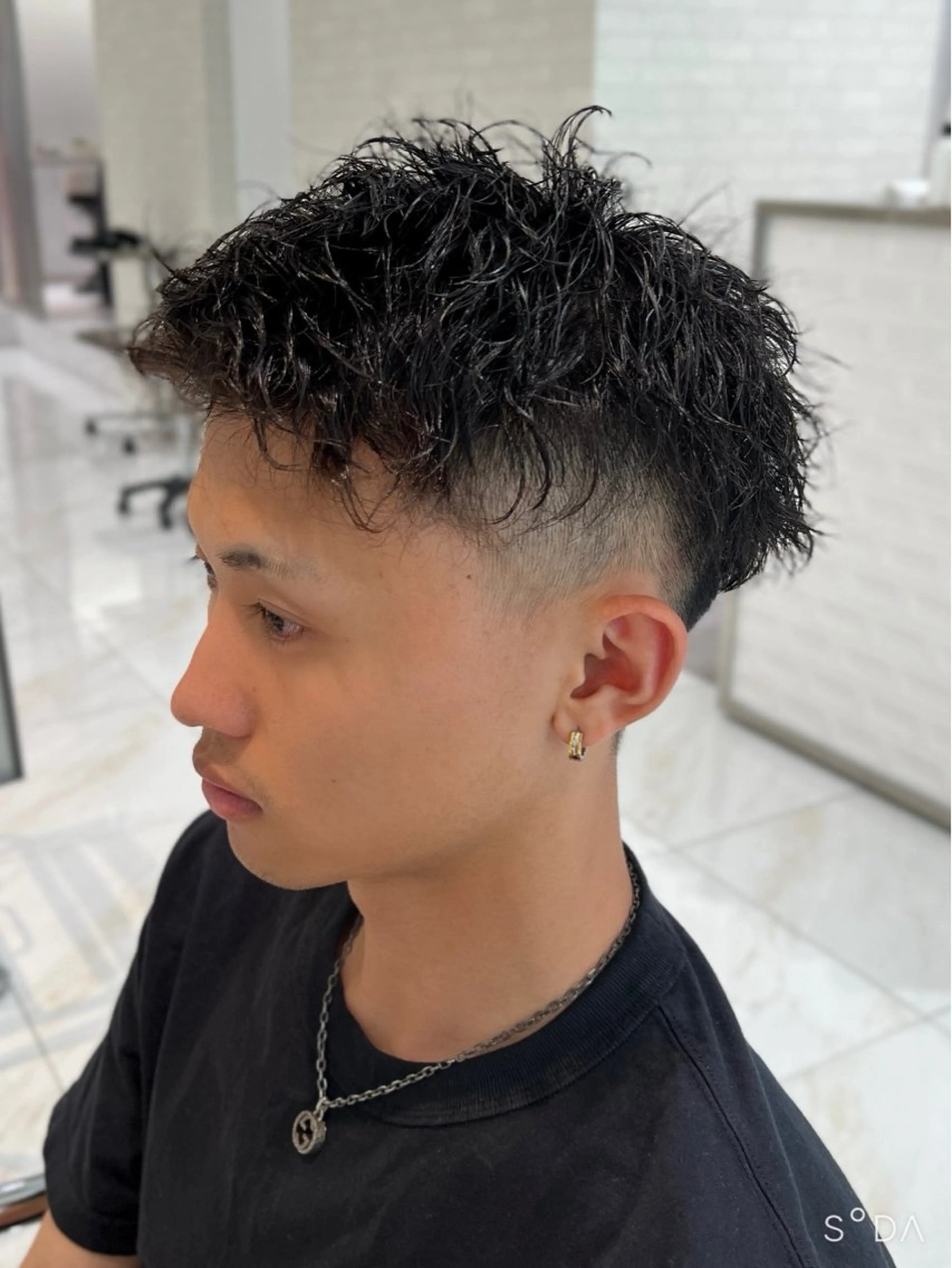 ショート NYNY姫路本店 メンズパーマ藤川時也のヘアスタイル